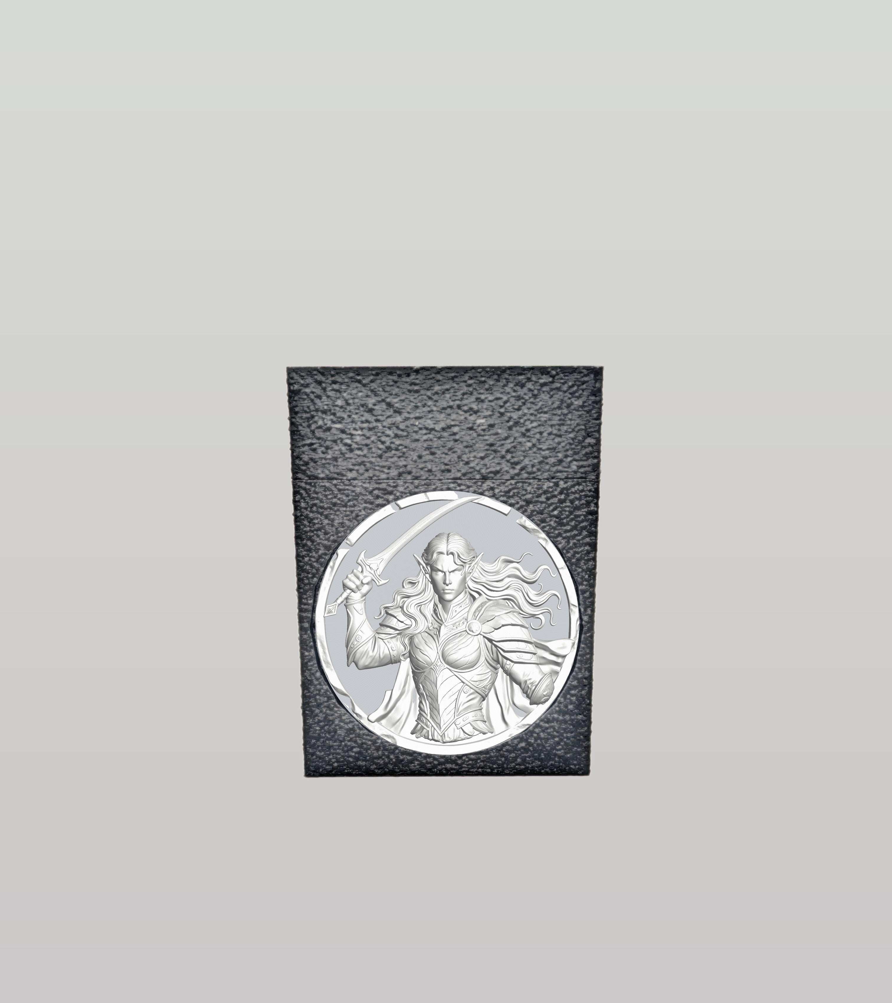 Elvish Warrior Card Box — Black