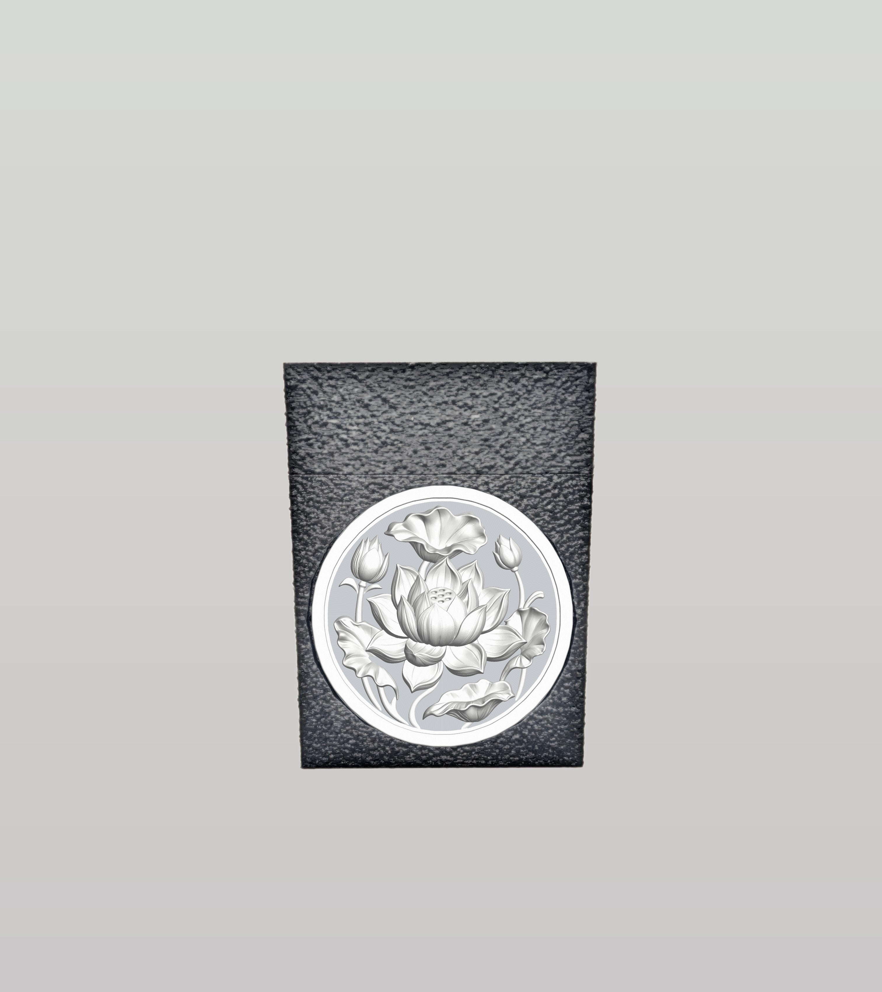 Lotus Card Box — Black