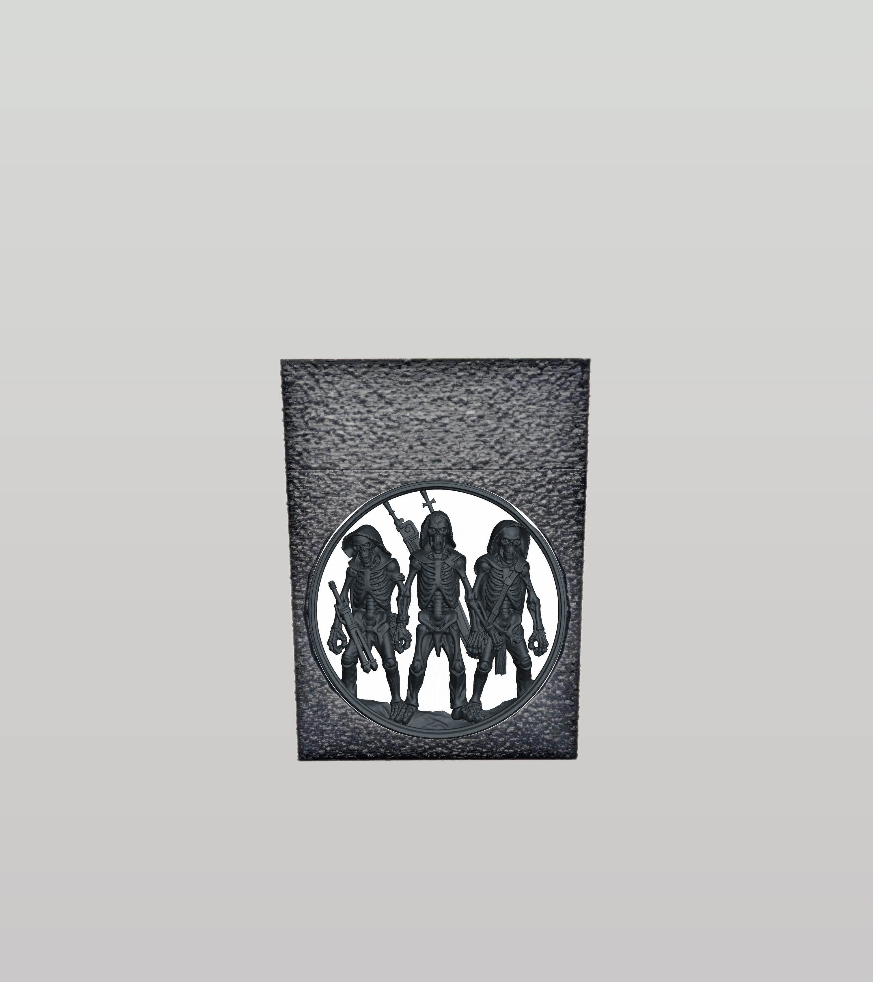 Skeleton Army Card Box — Black