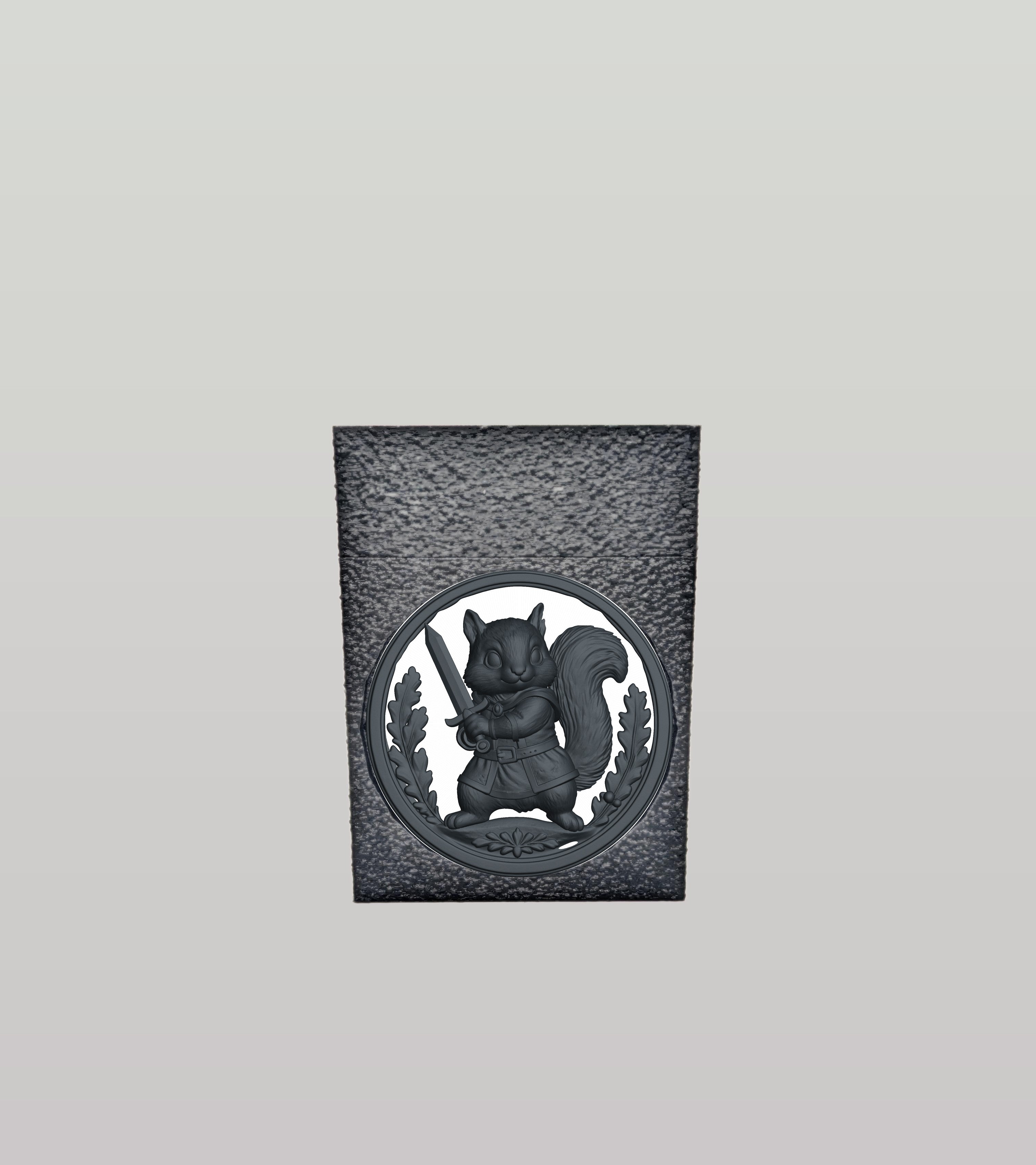 Squirrel Card Box — Black