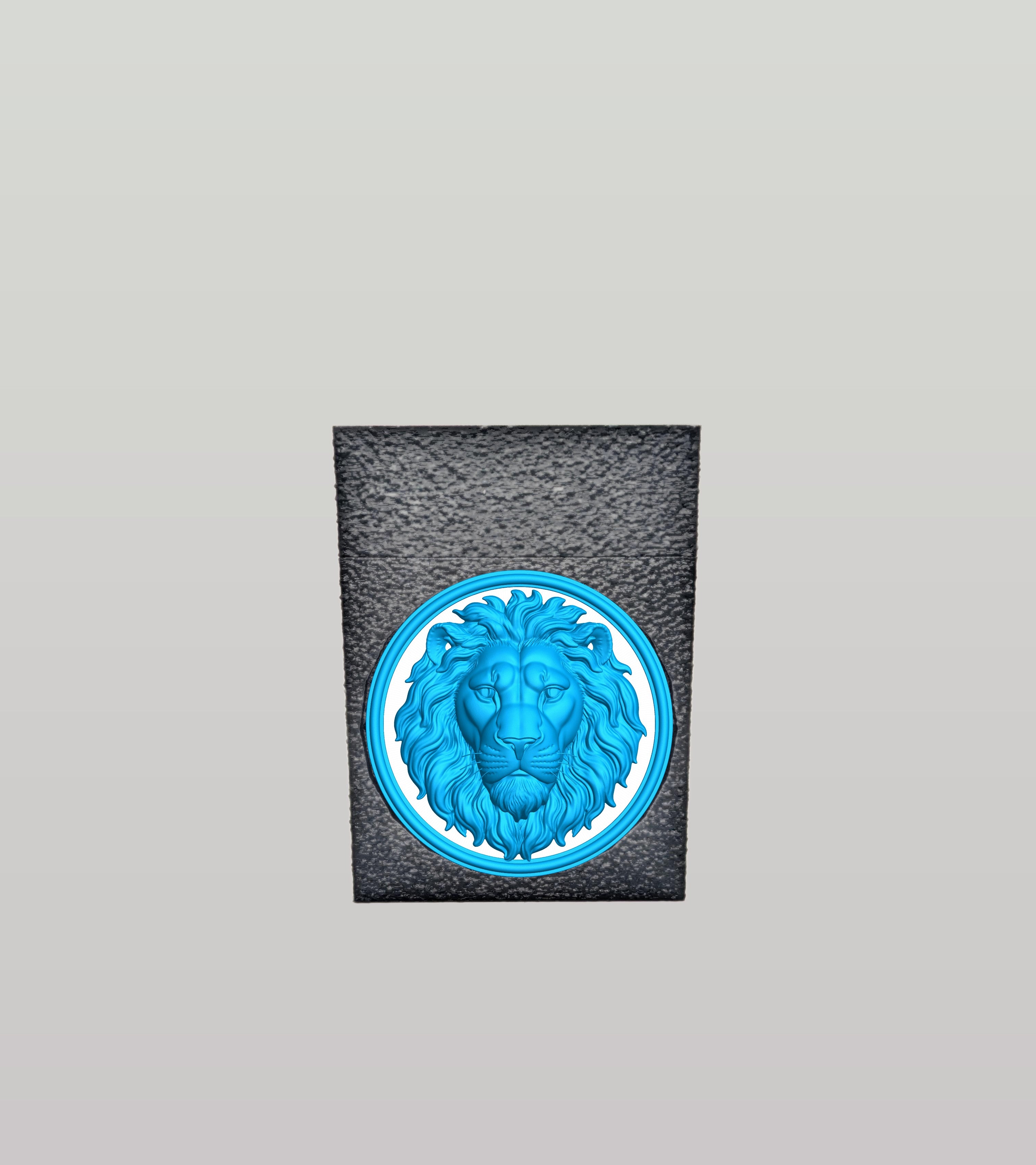 Lion Card Box — Black