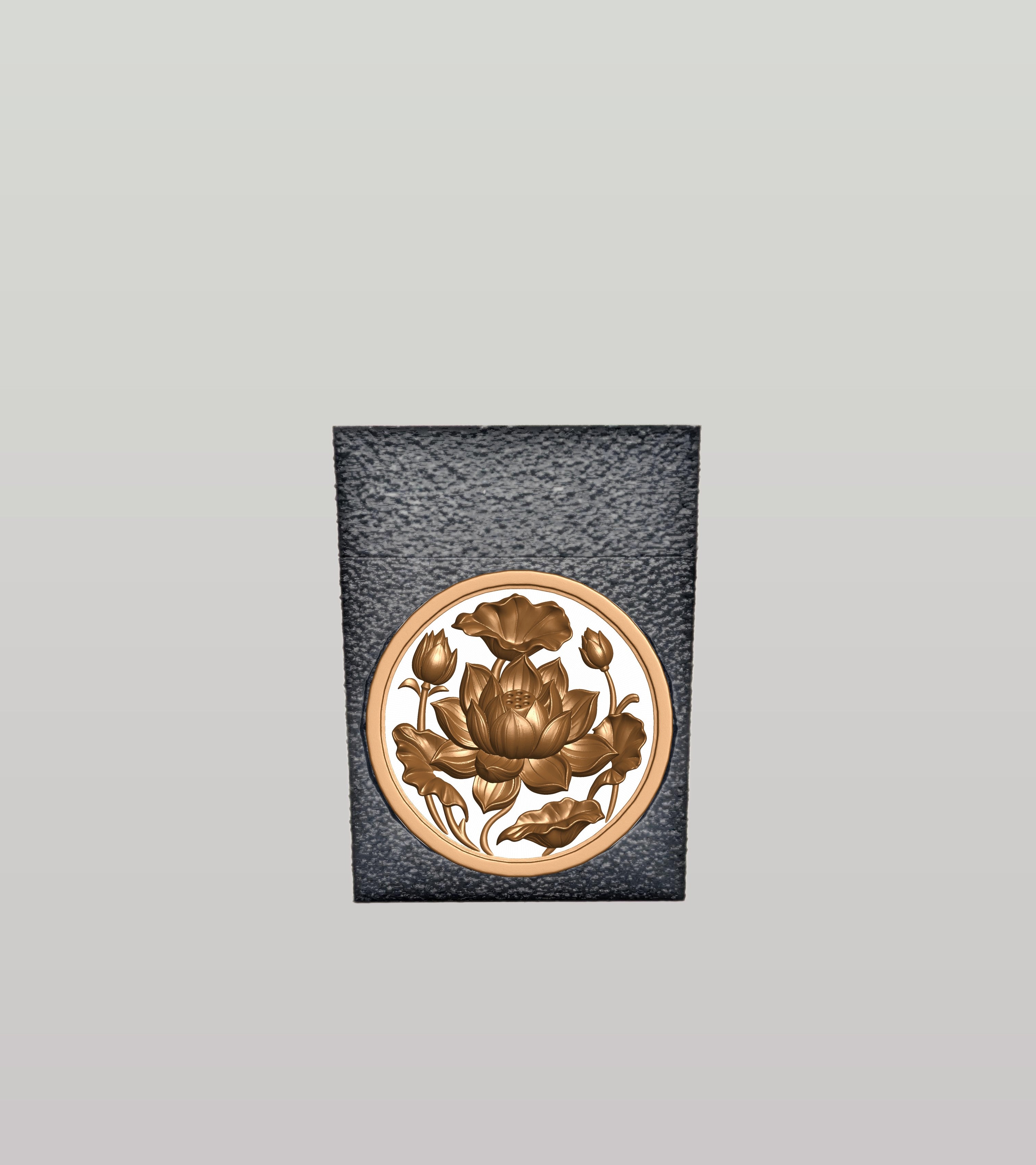 Lotus Card Box — Black