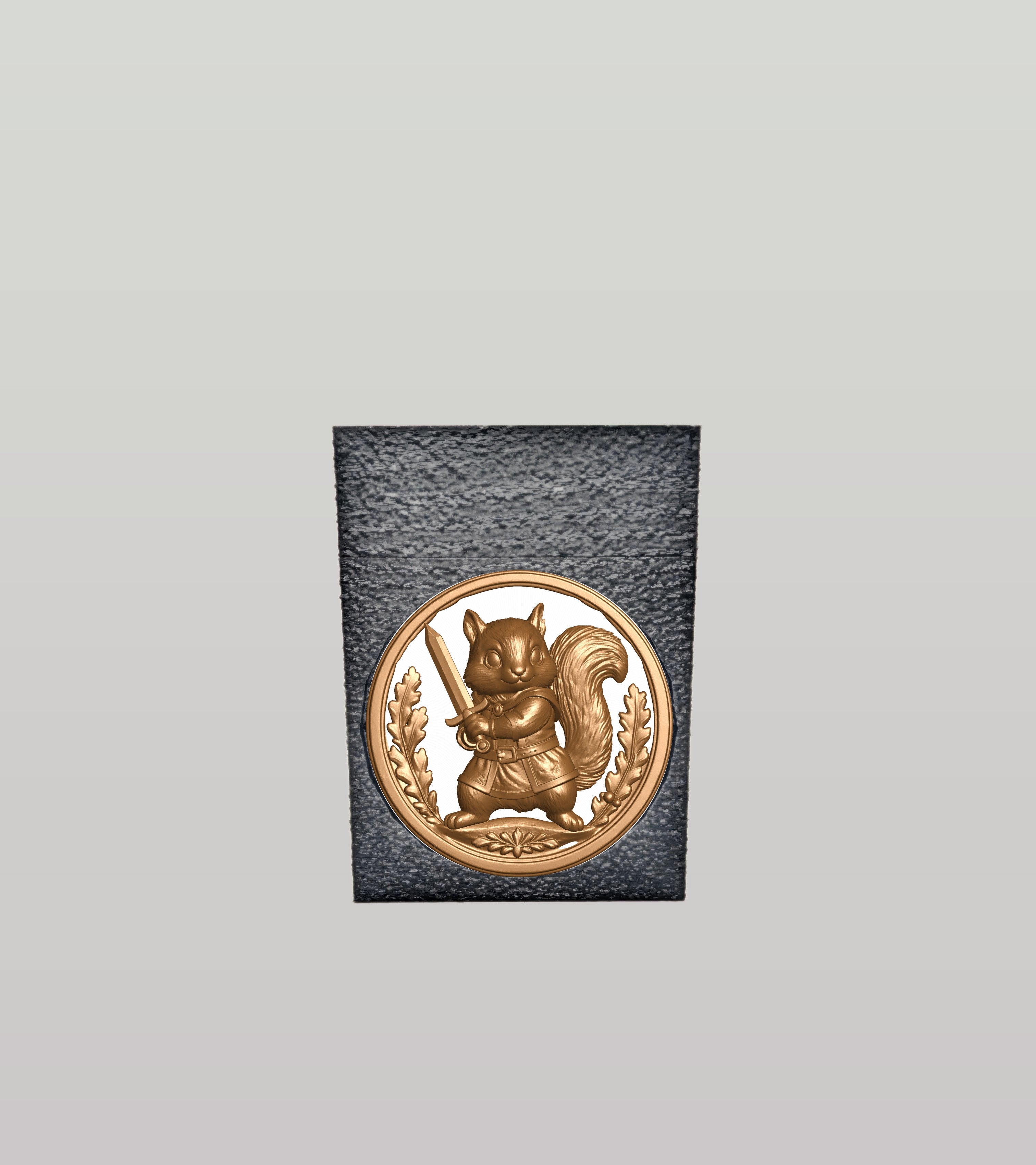 Squirrel Card Box — Black