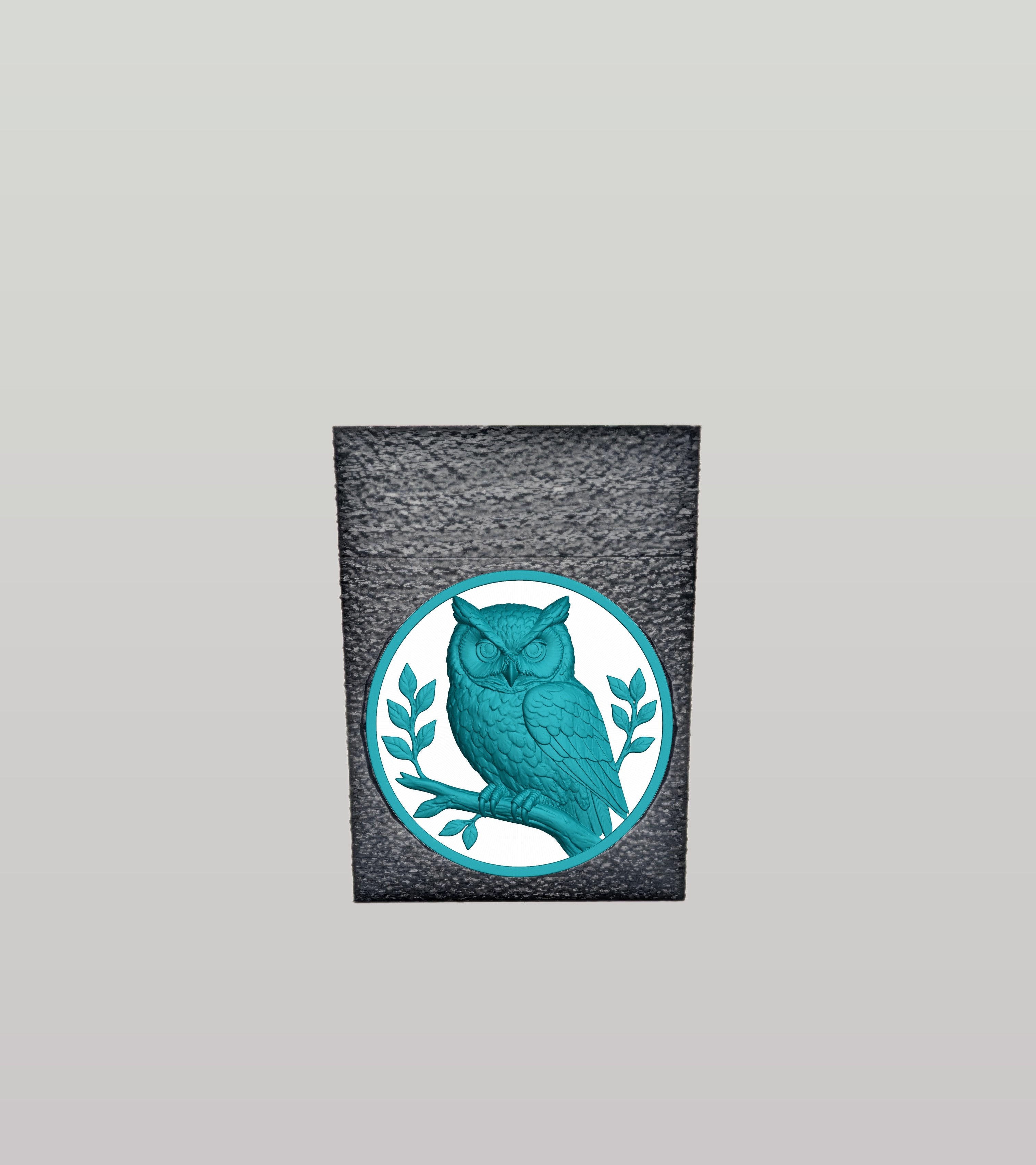 Owl Card Box — Black