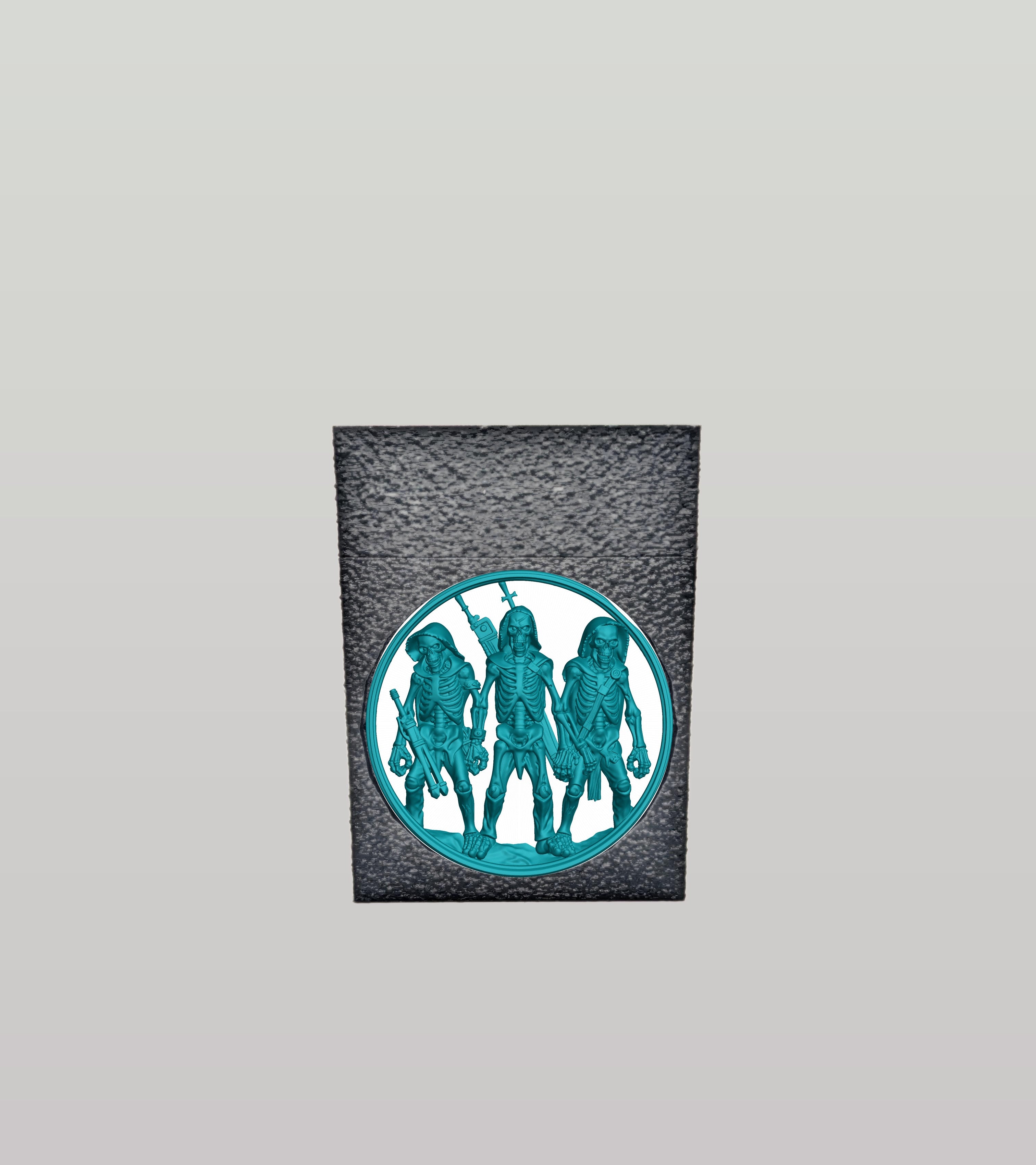 Skeleton Army Card Box — Black