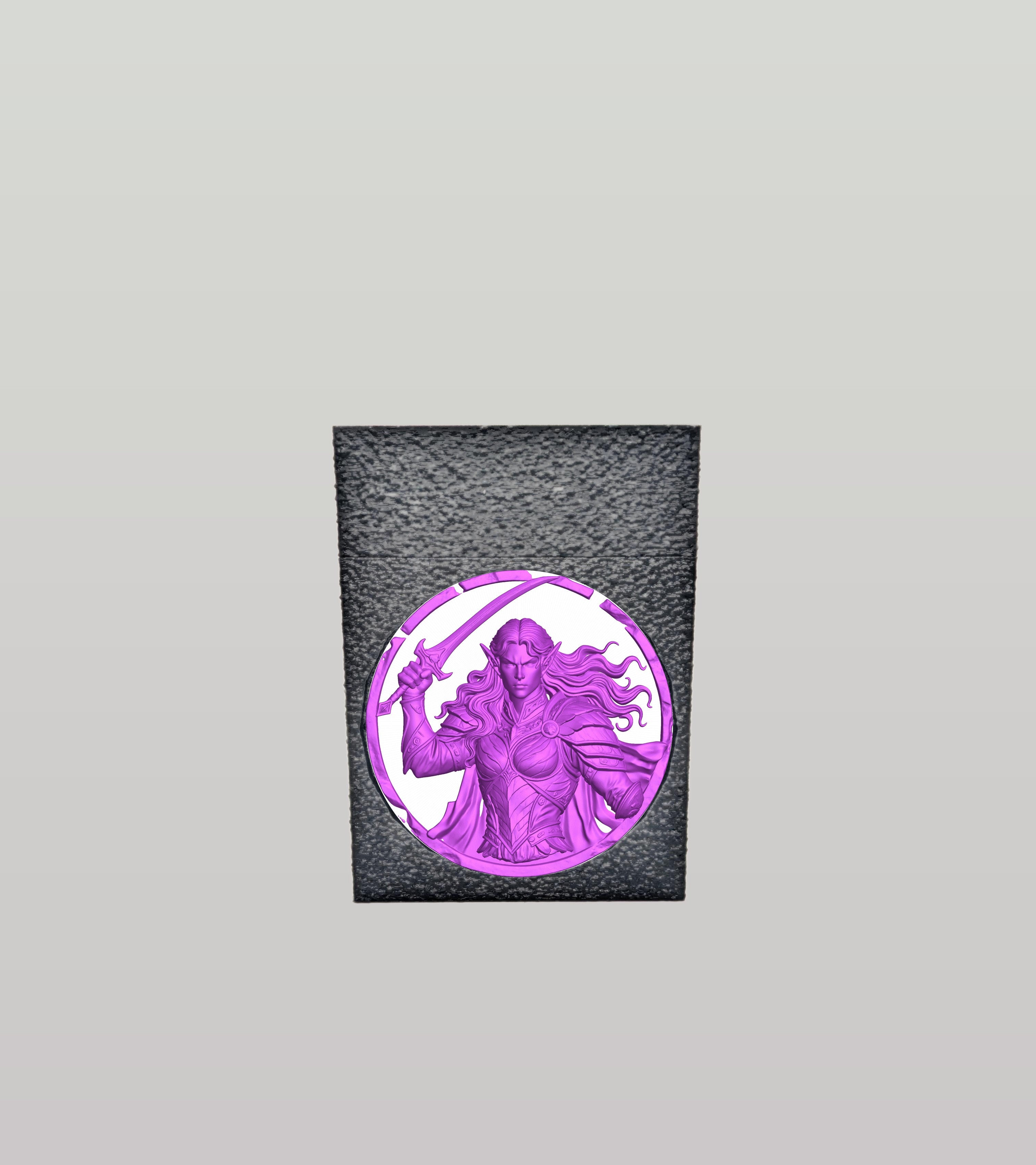 Elvish Warrior Card Box — Black