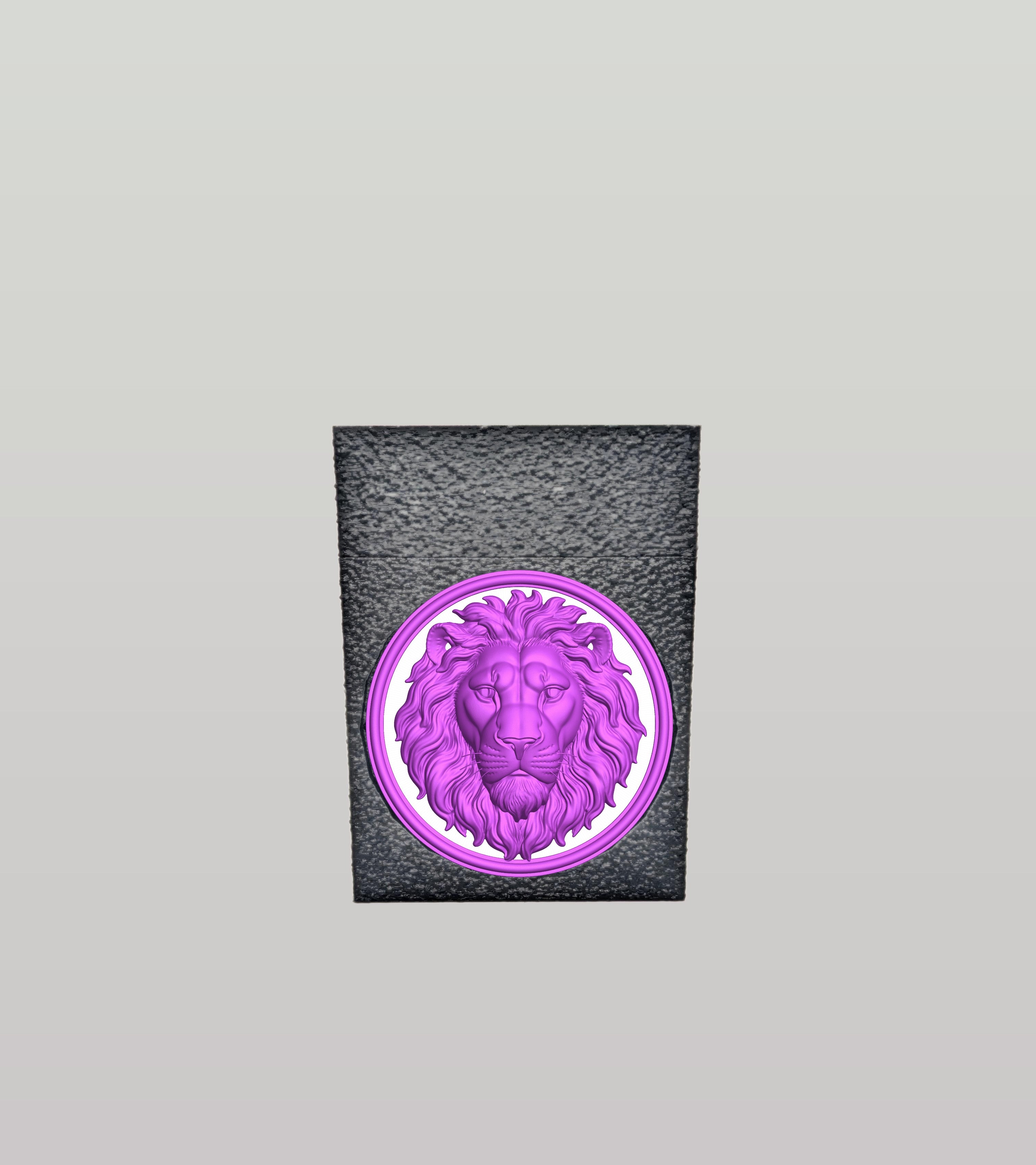 Lion Card Box — Black