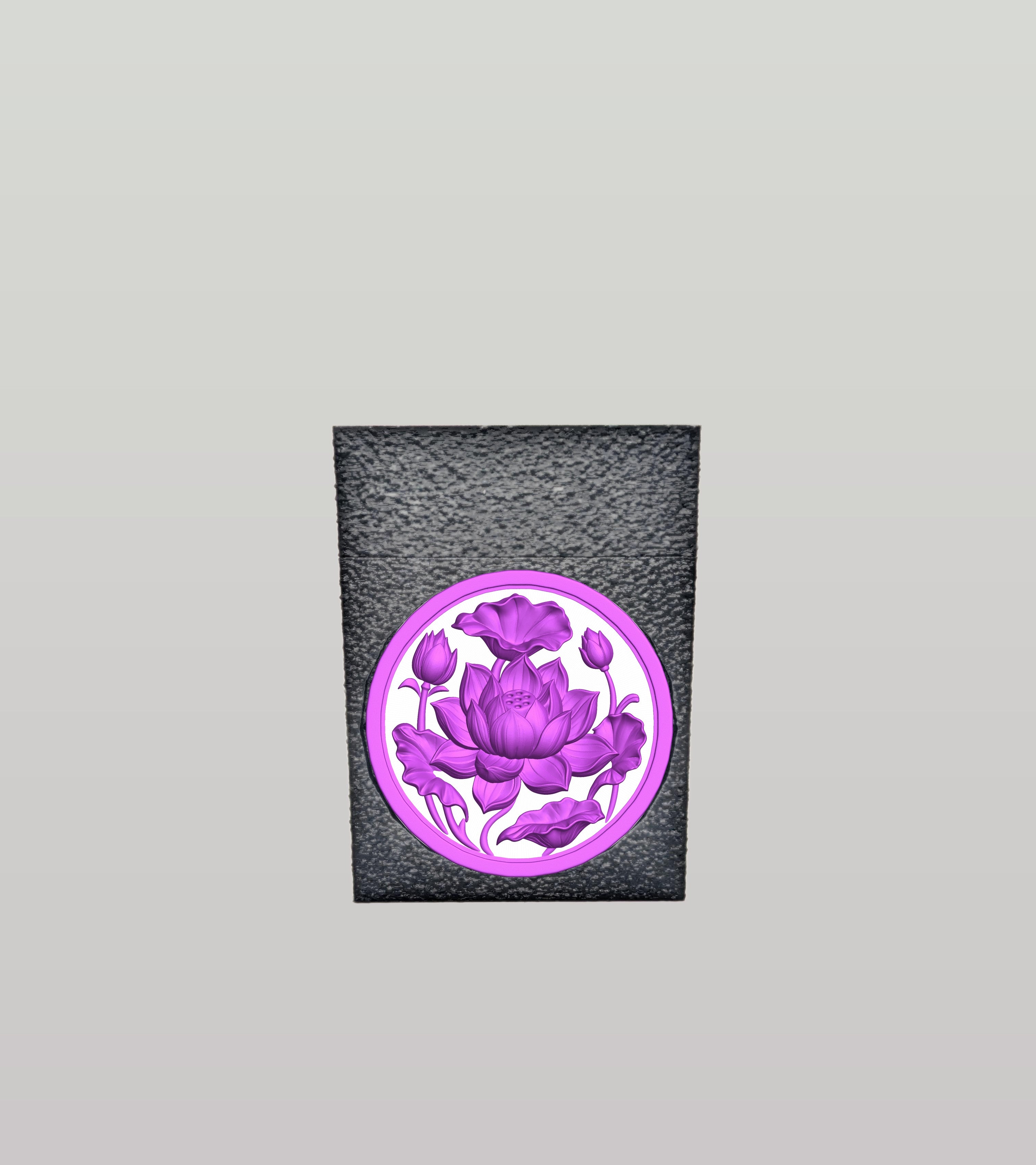 Lotus Card Box — Black