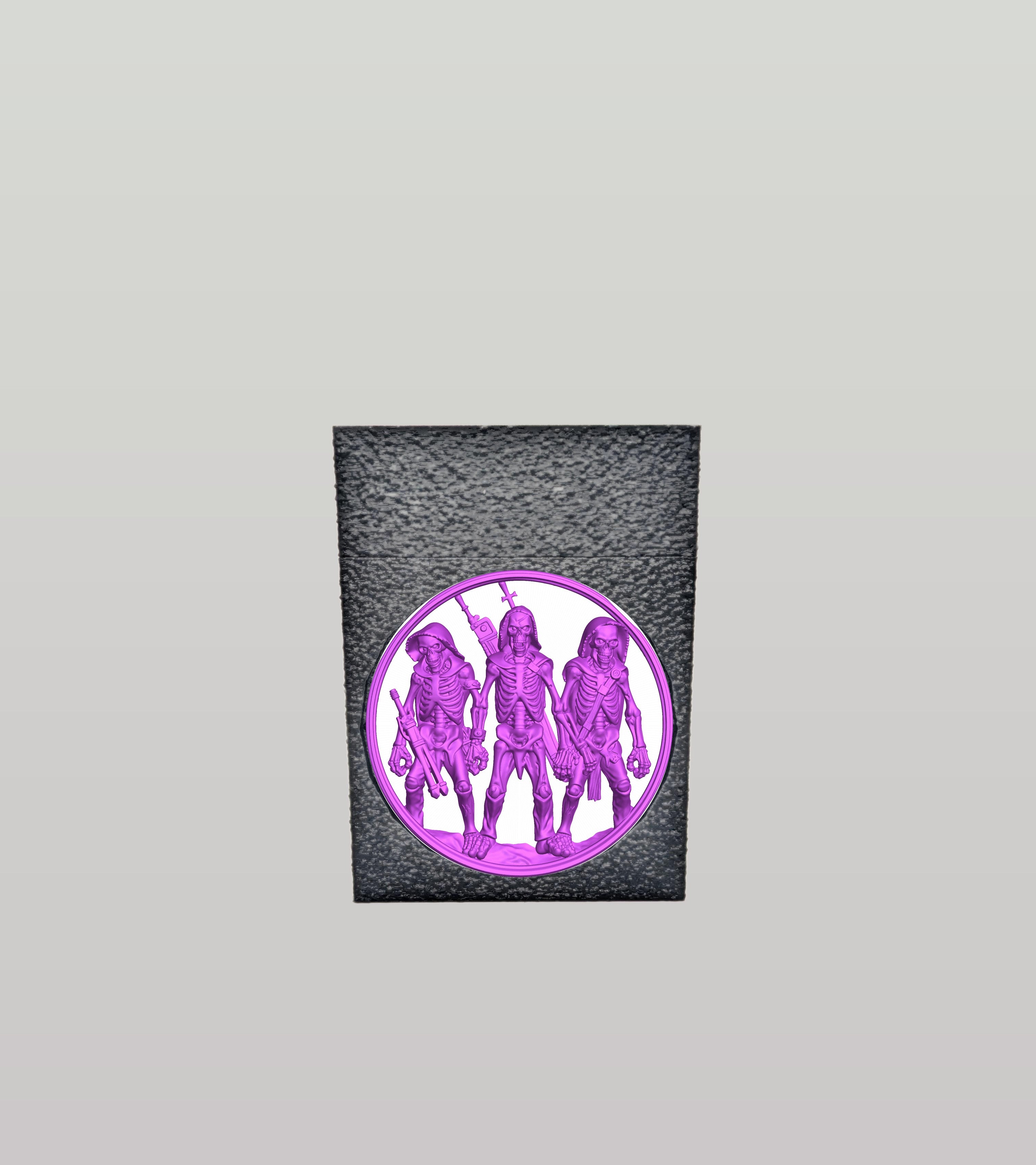 Skeleton Army Card Box — Black