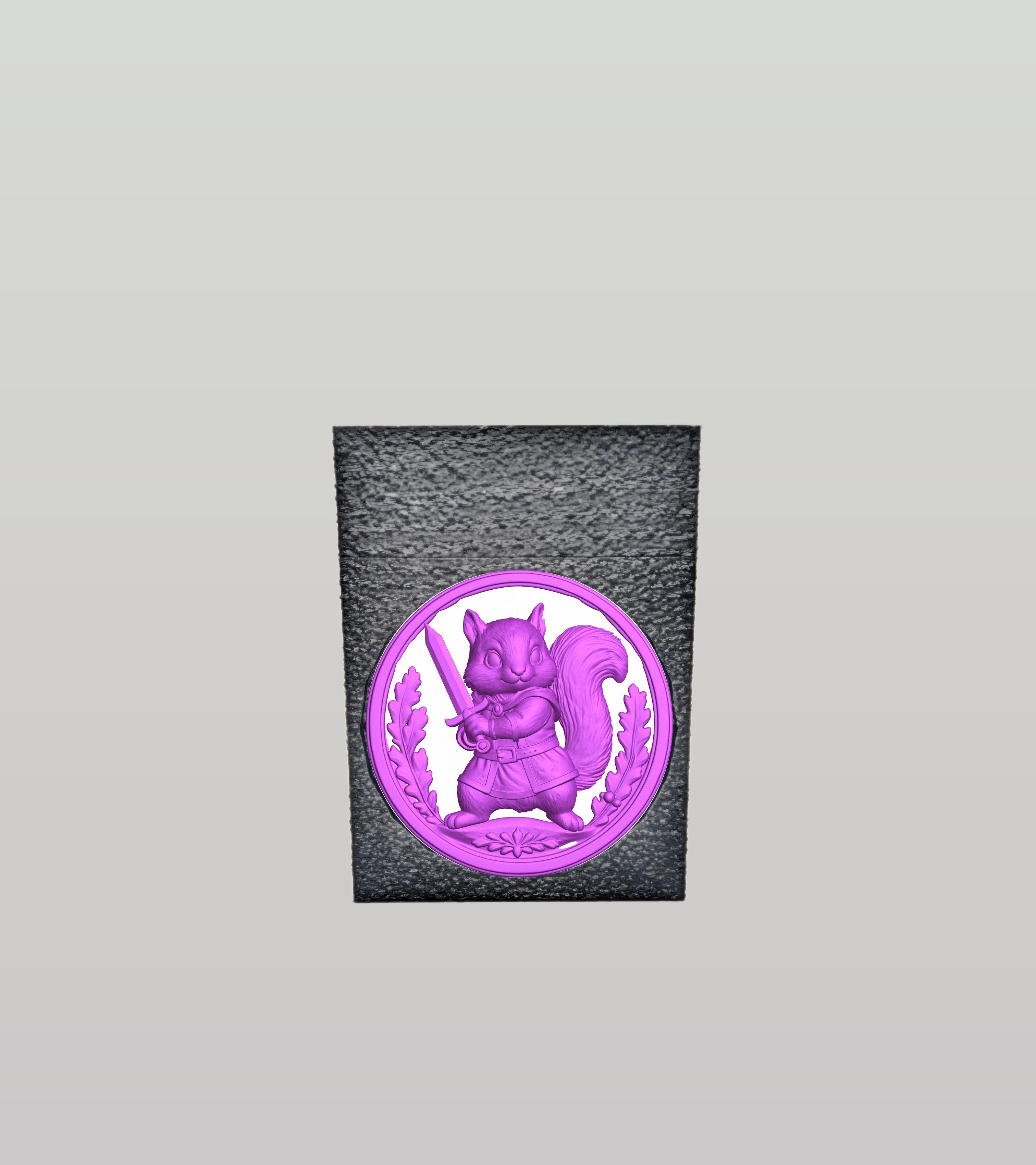 Squirrel Card Box — Black