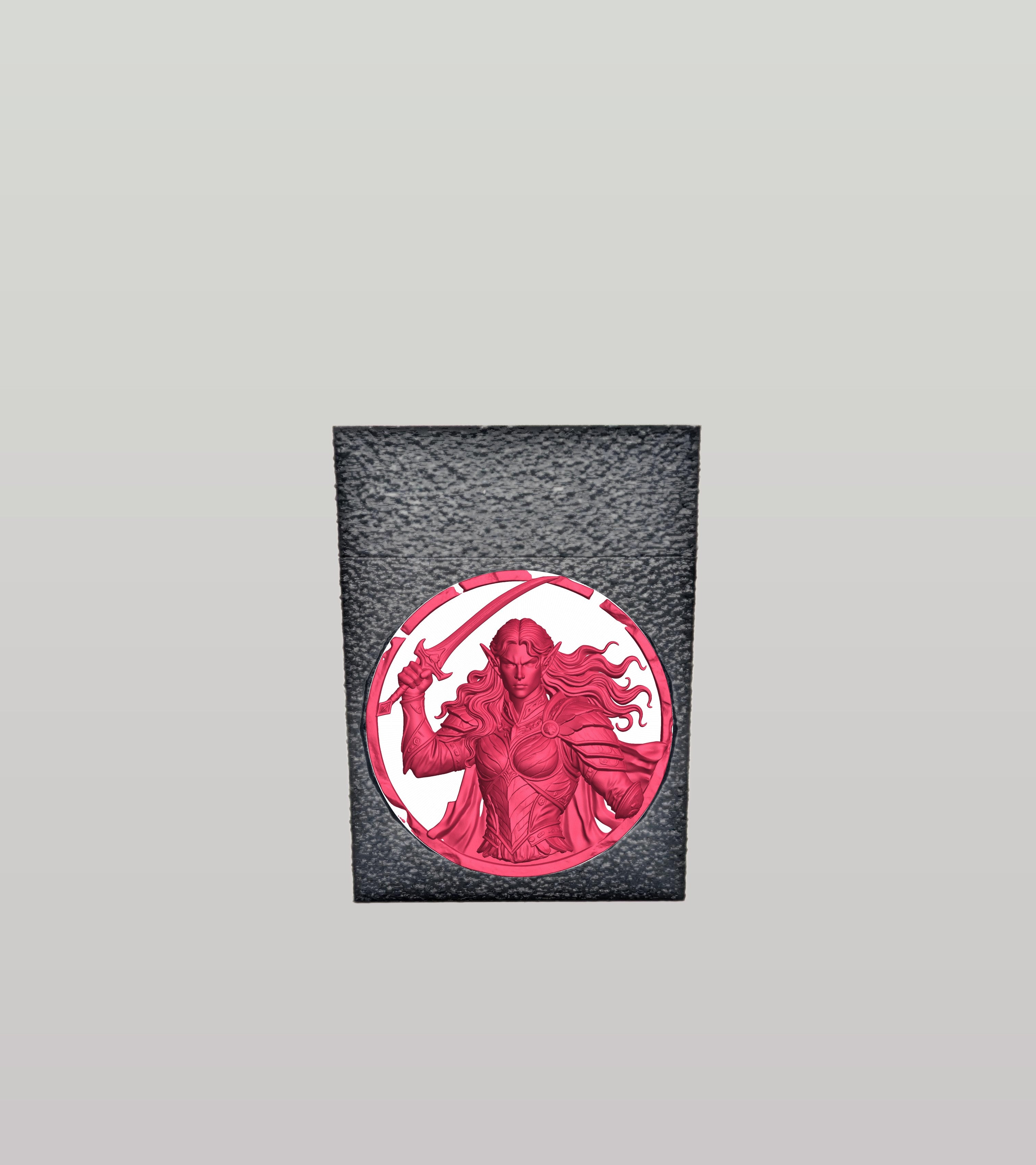 Elvish Warrior Card Box — Black