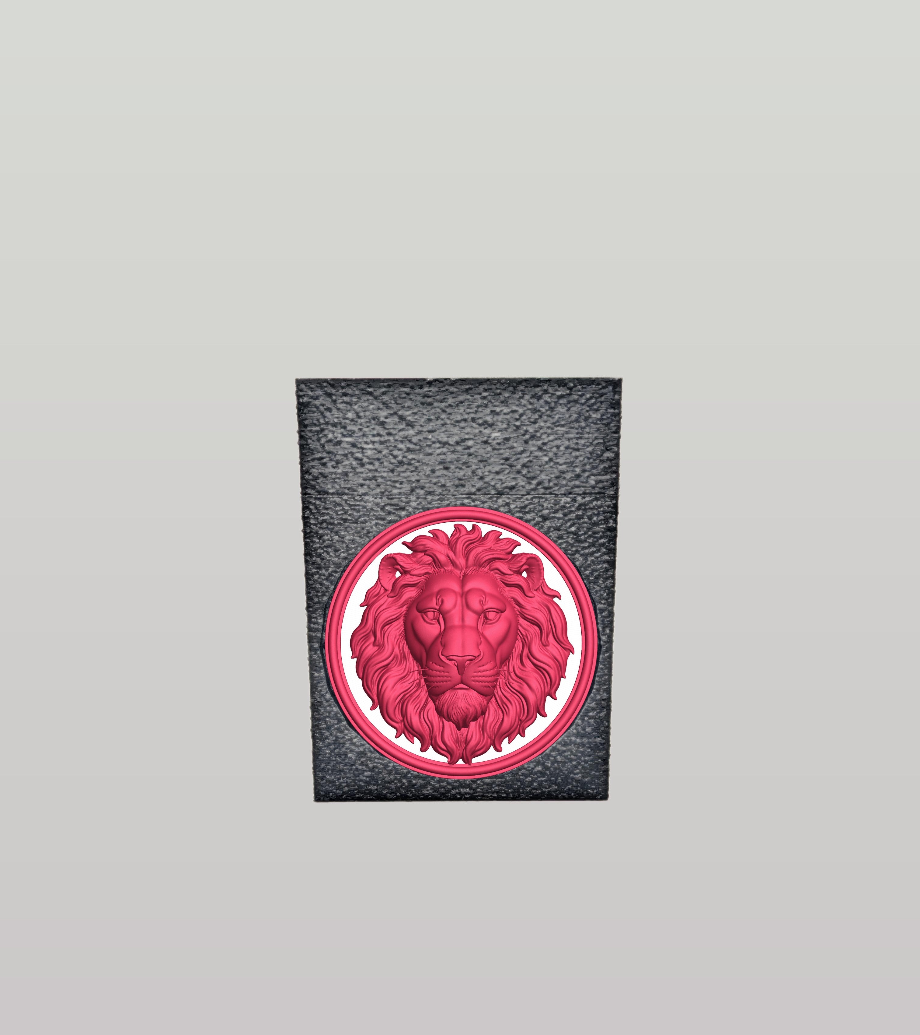 Lion Card Box — Black