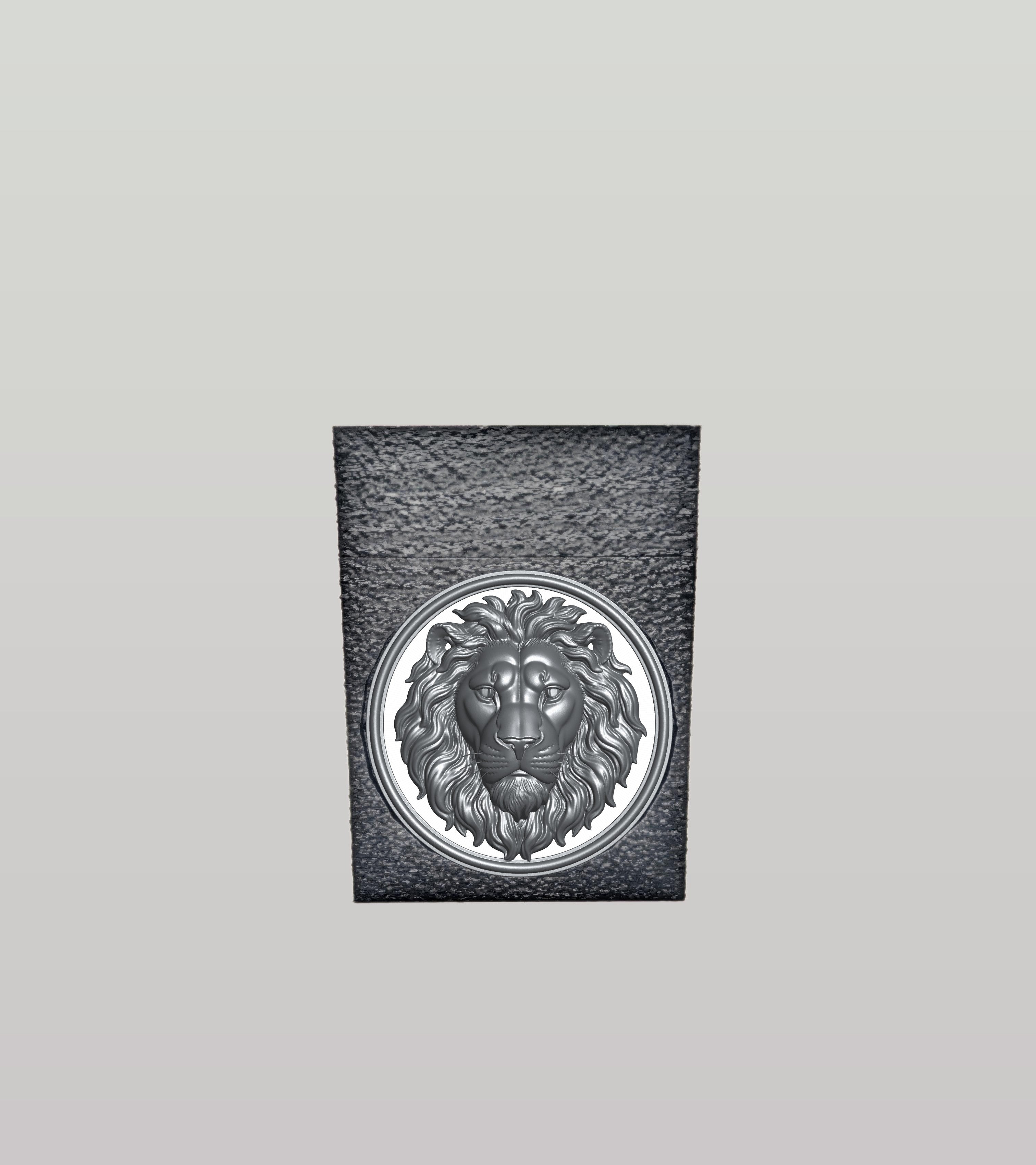 Lion Card Box — Black
