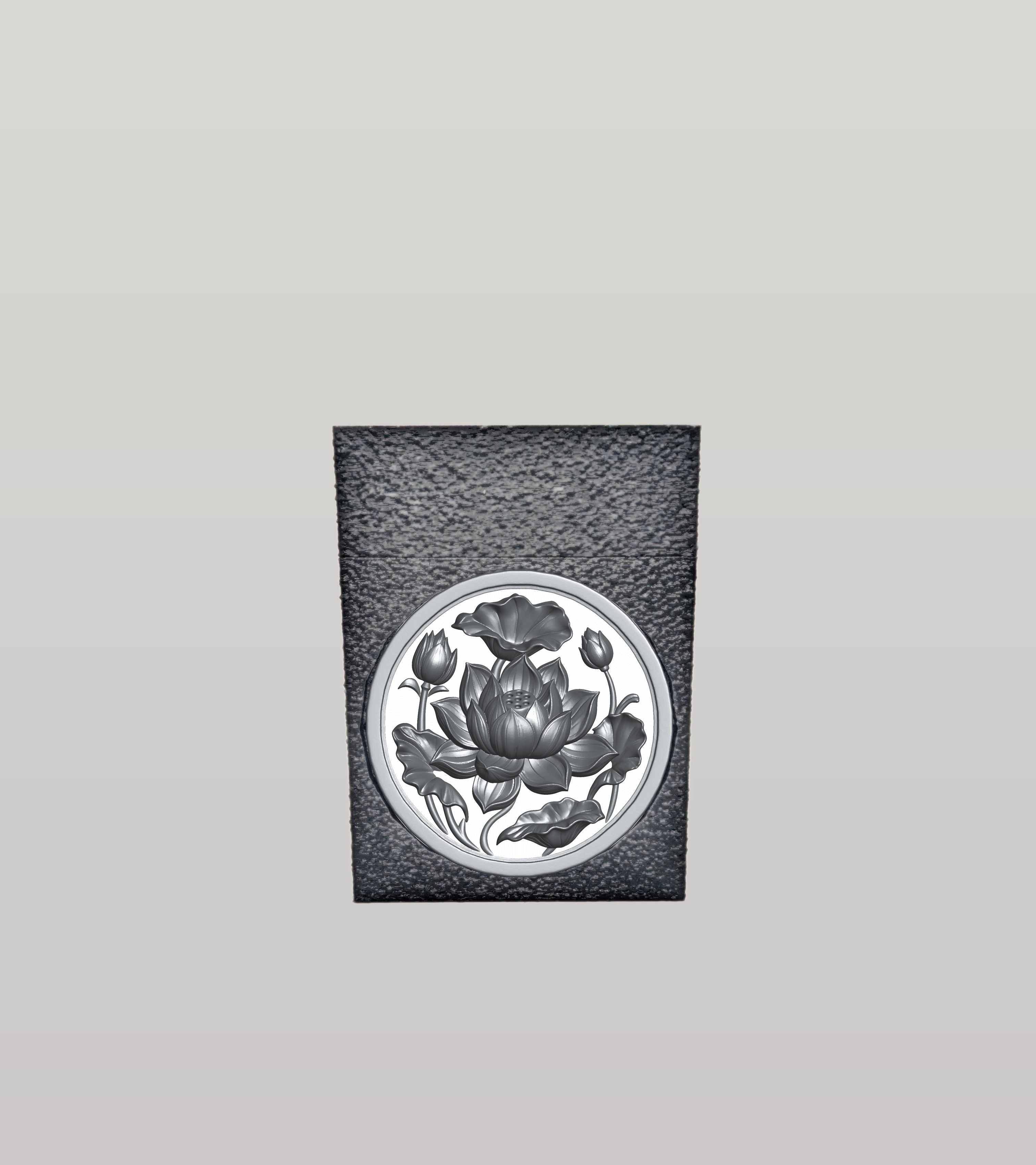 Lotus Card Box — Black
