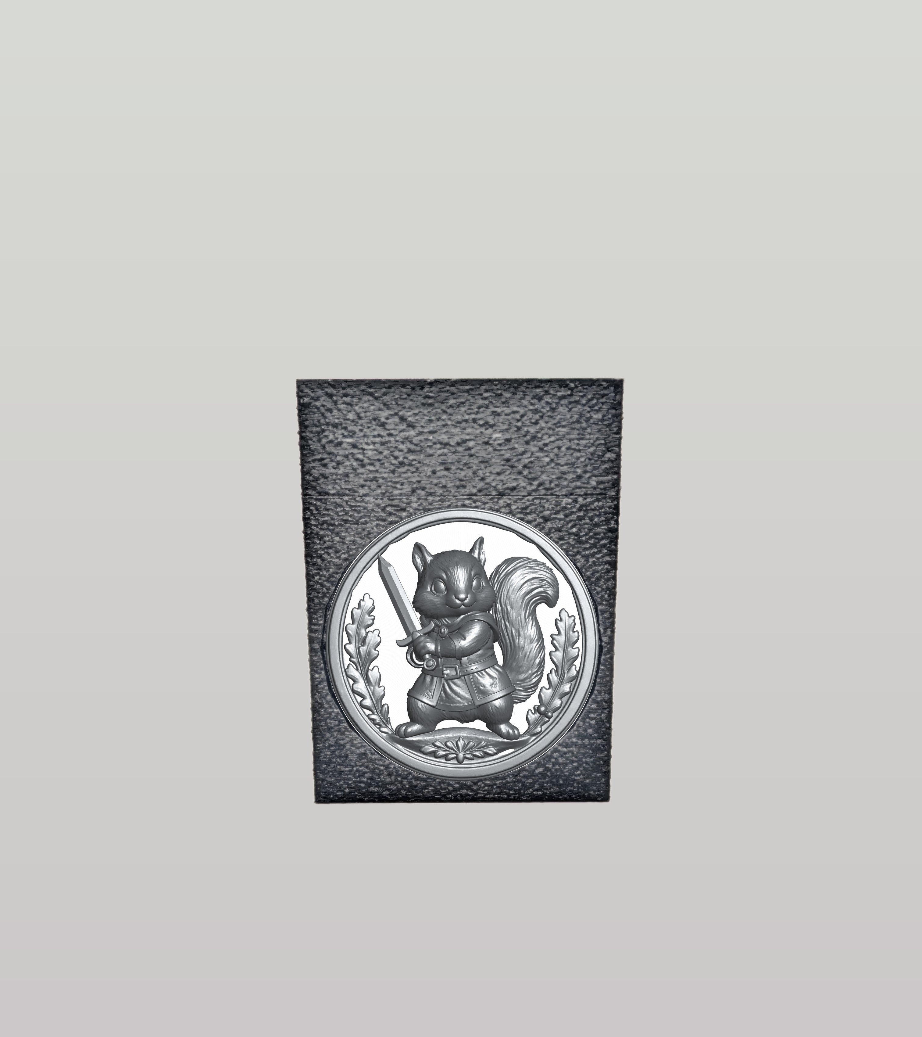 Squirrel Card Box — Black