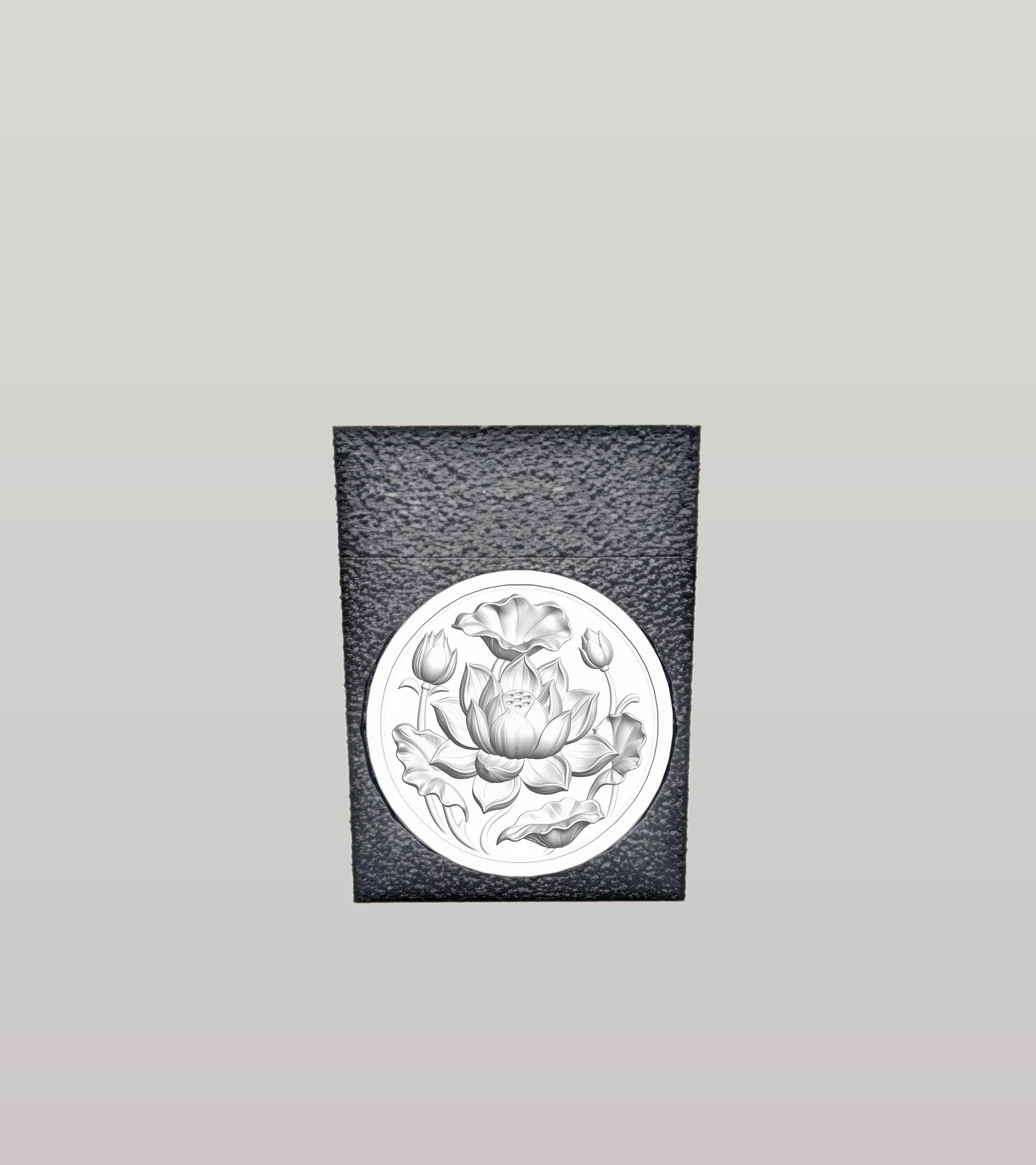 Lotus Card Box — Black