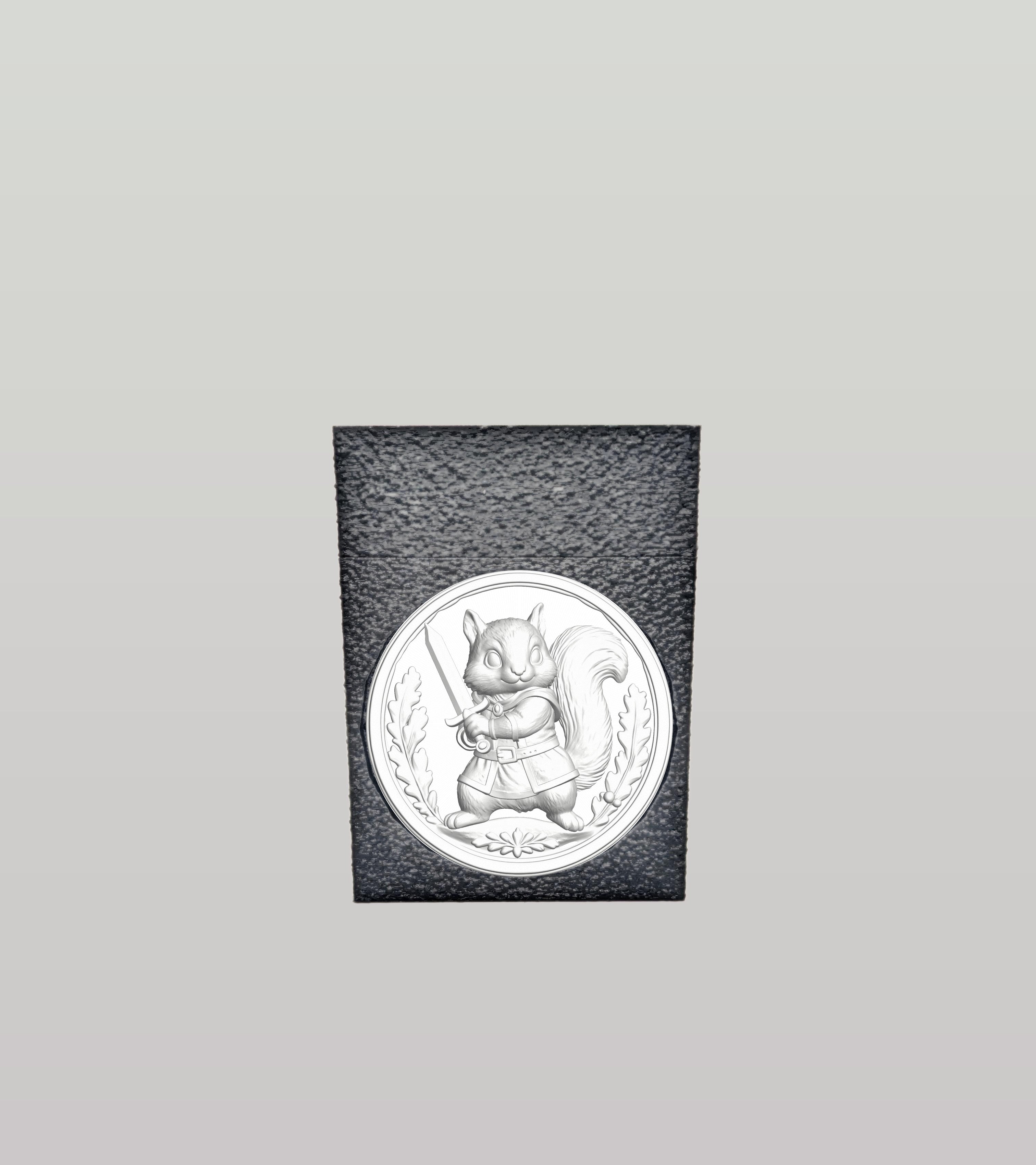 Squirrel Card Box — Black