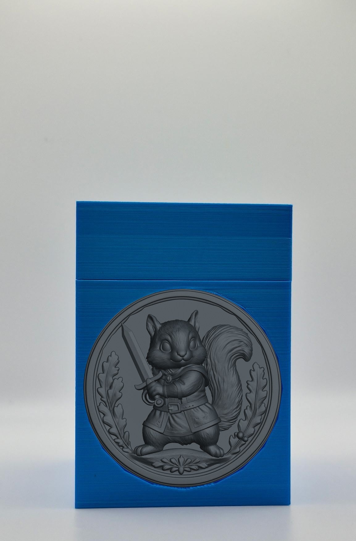 Squirrel Card Box — Blue