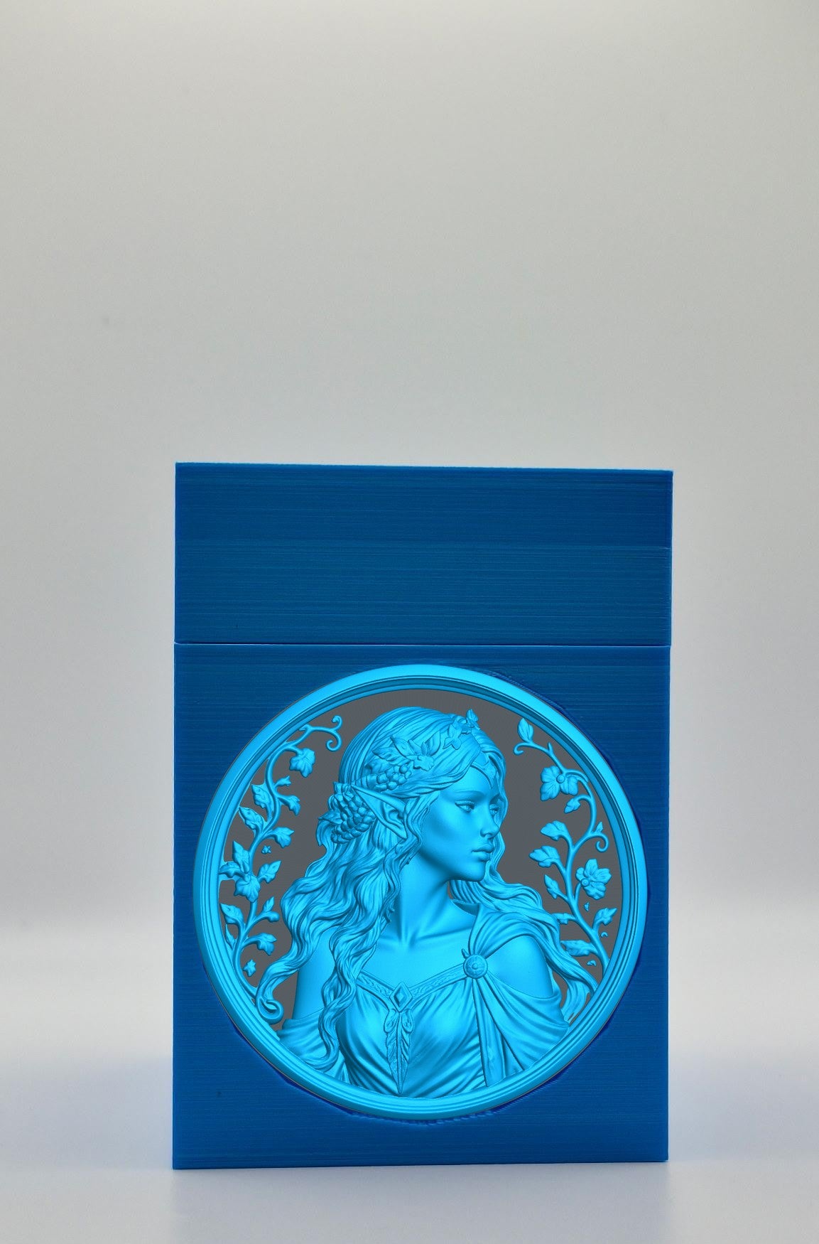 Elf Maiden Card Box — Blue