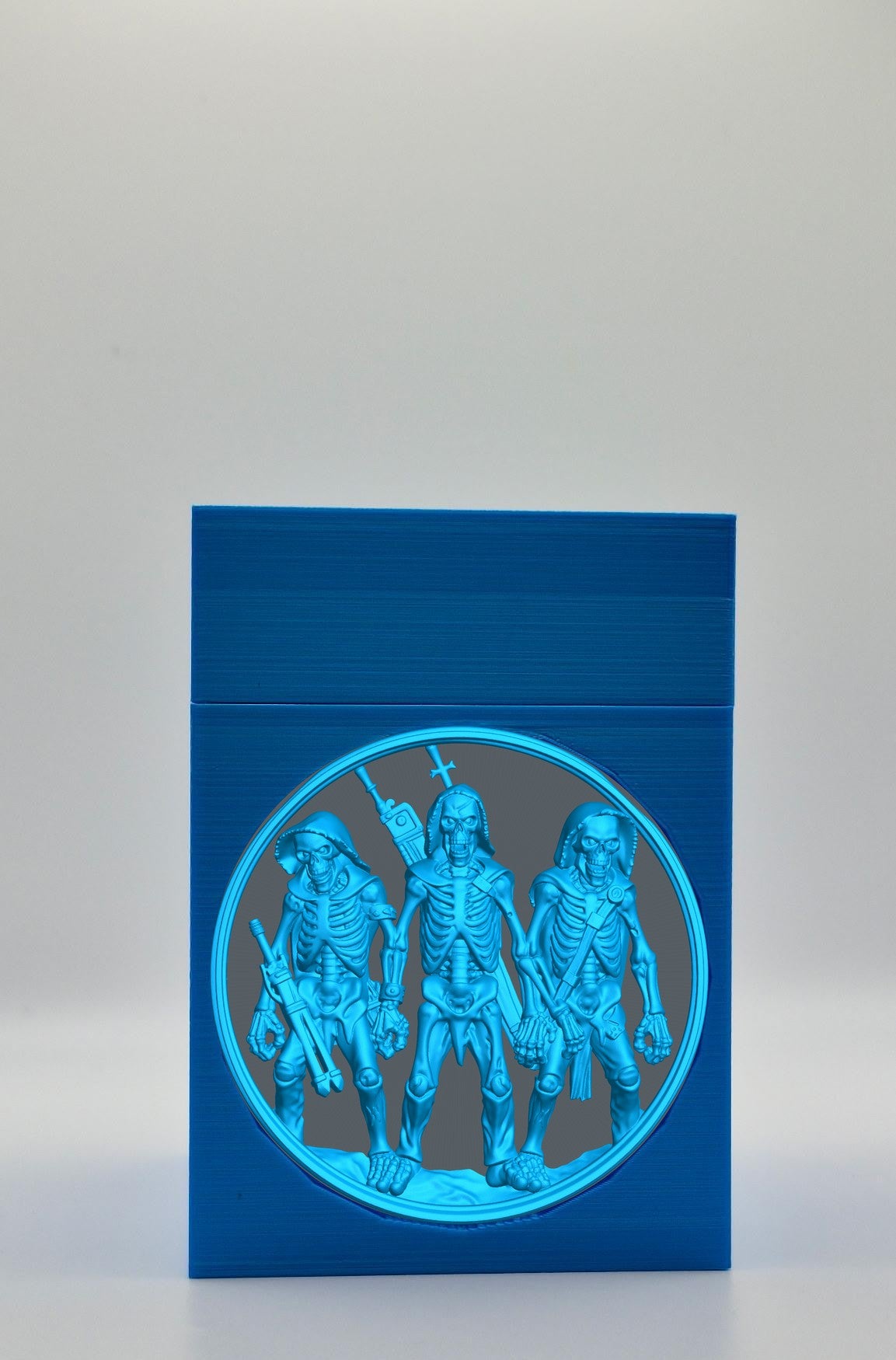 Skeleton Army Card Box — Blue