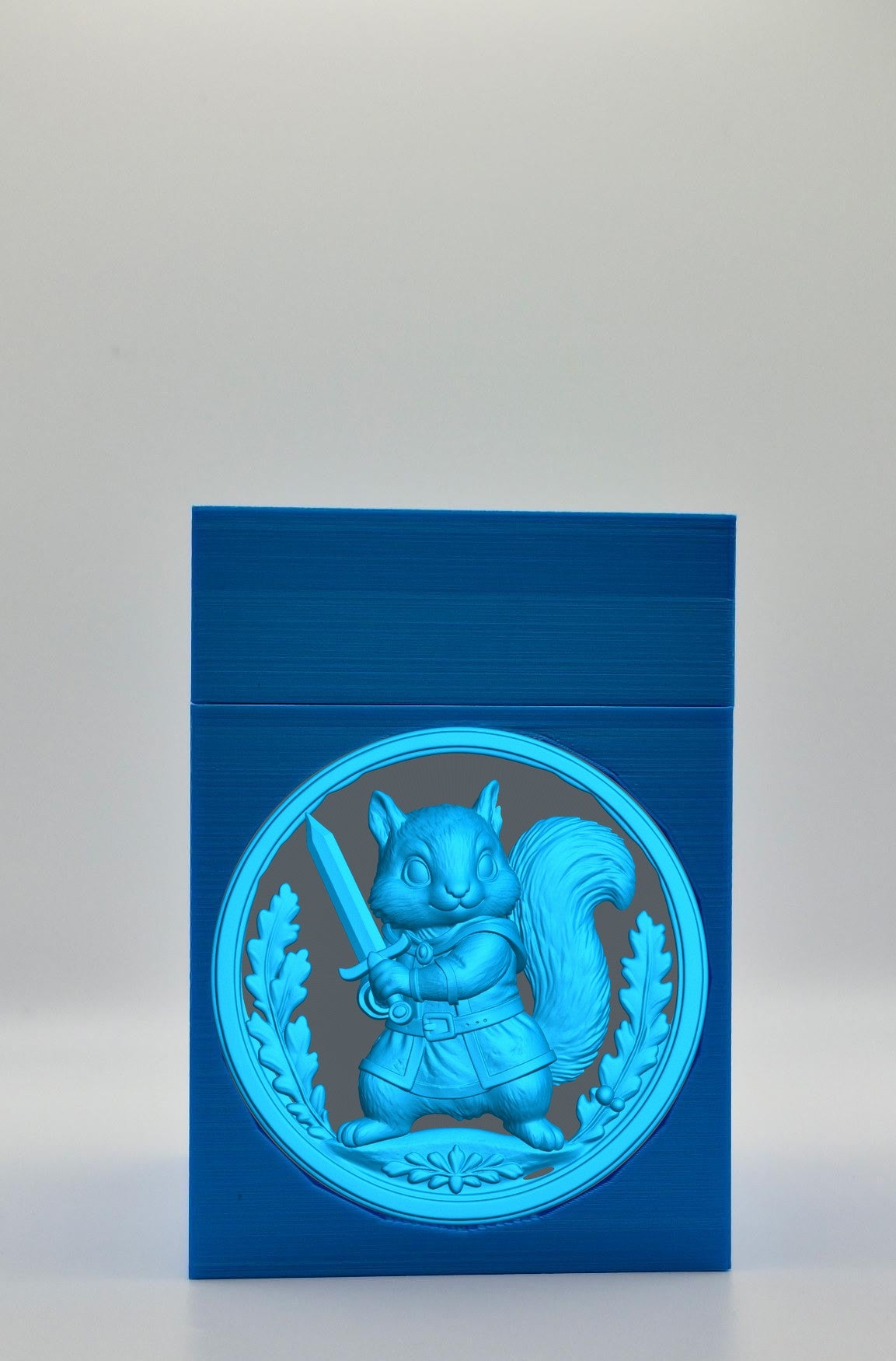 Squirrel Card Box — Blue