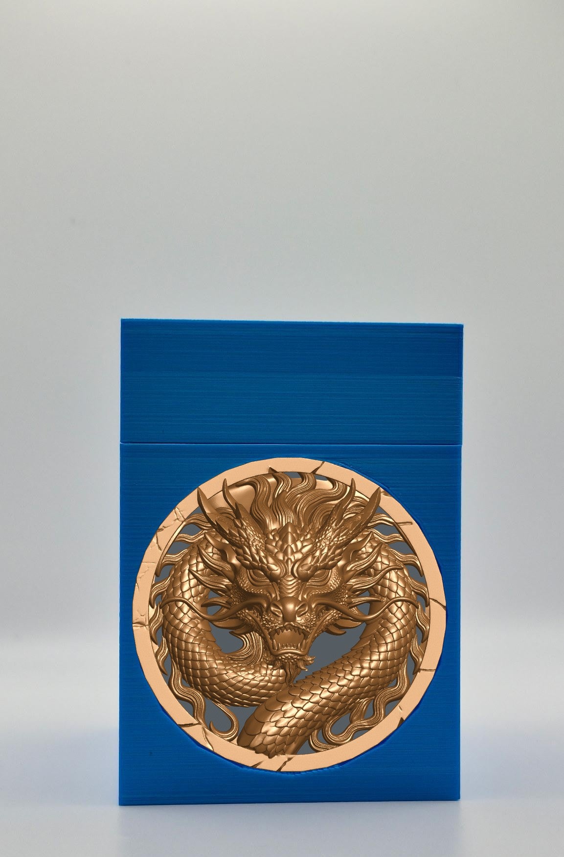 Dragon Card Box — Blue