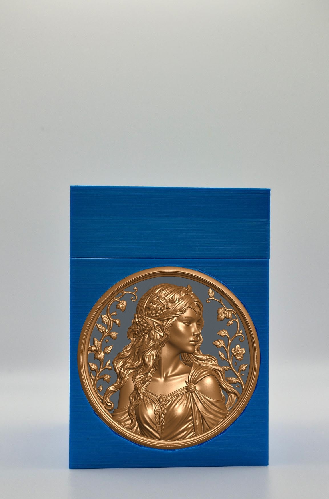 Elf Maiden Card Box — Blue