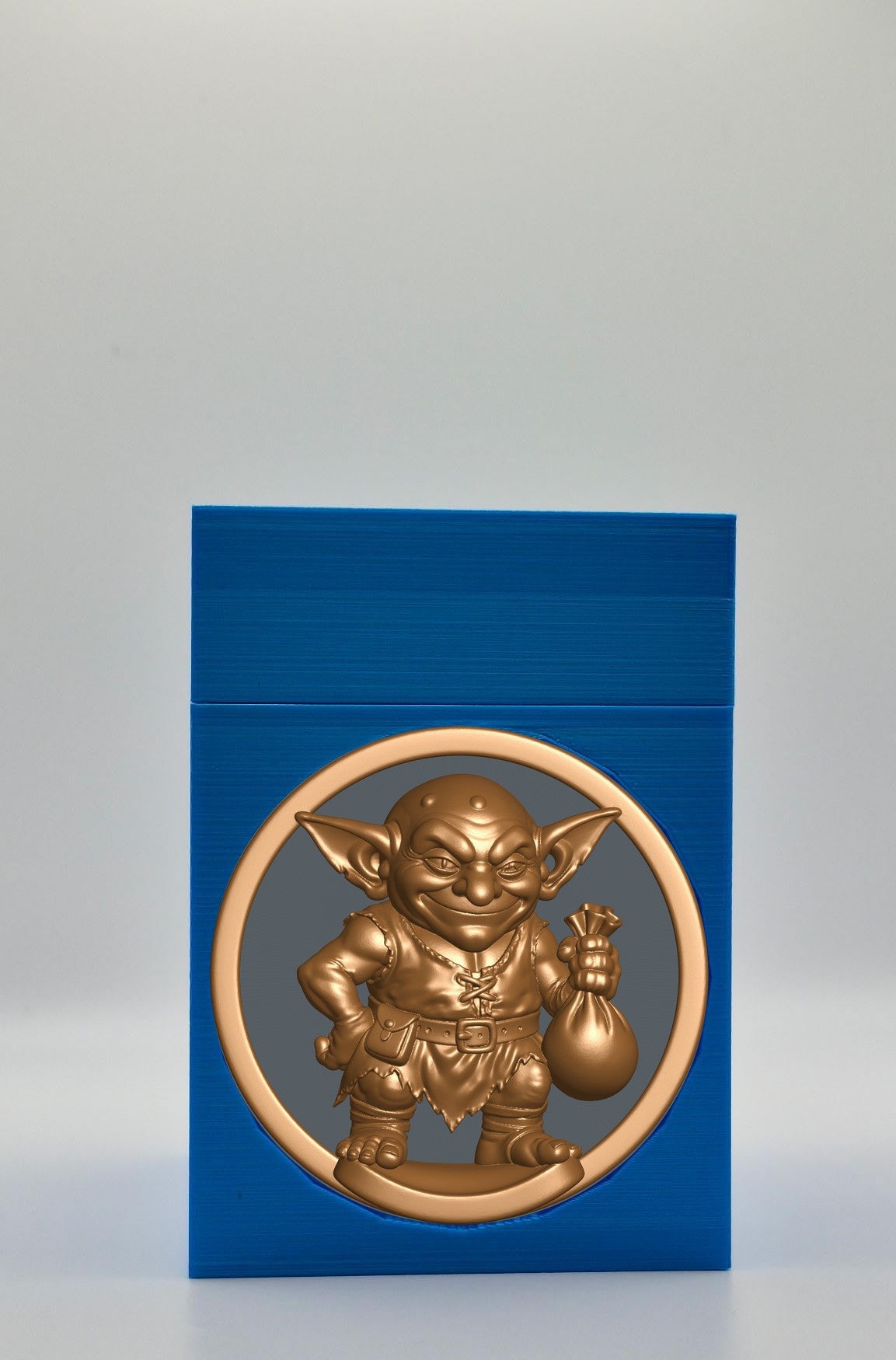 Greedy Goblin Card Box — Blue
