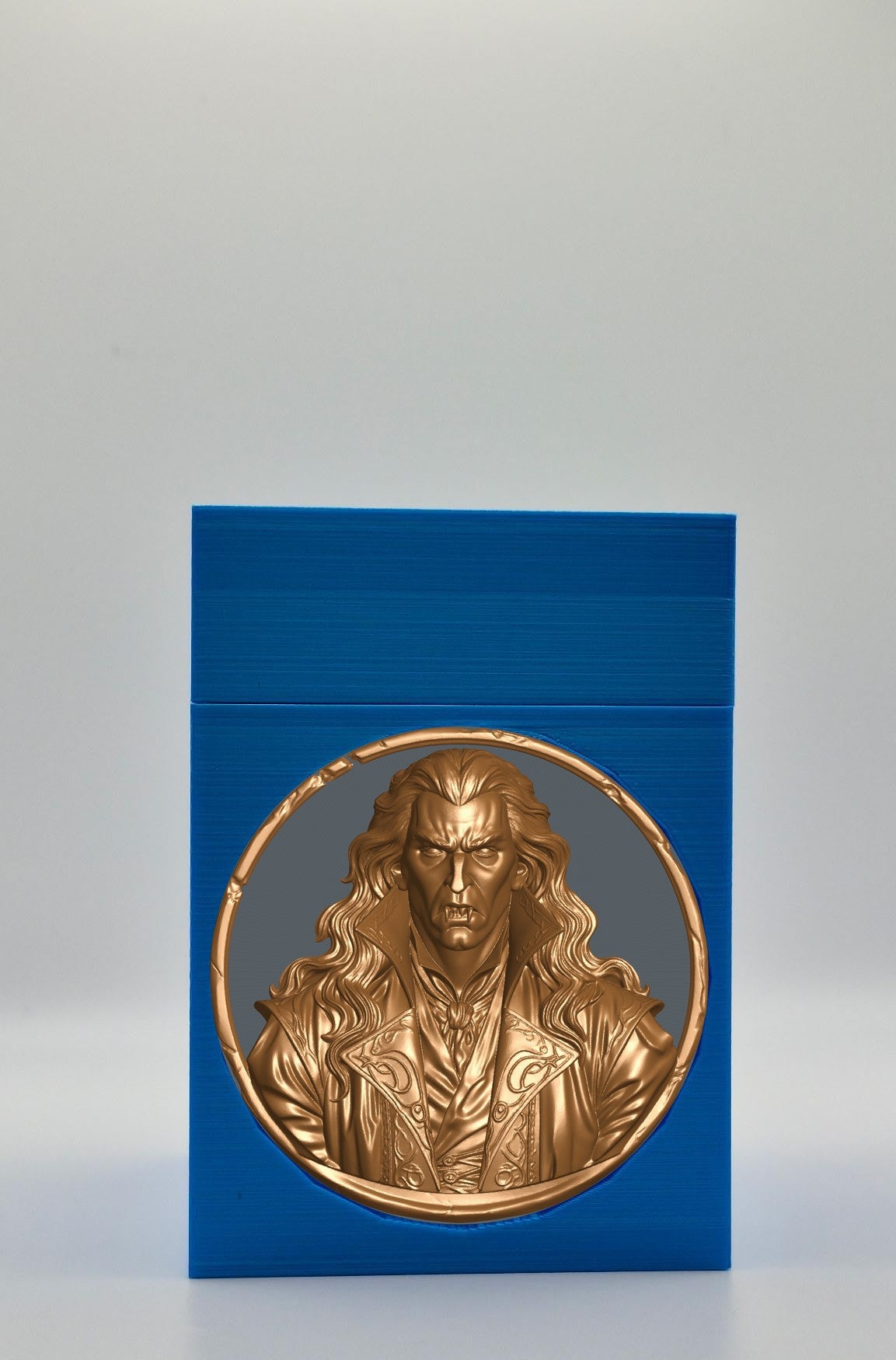Gothic Vampire Card Box — Blue