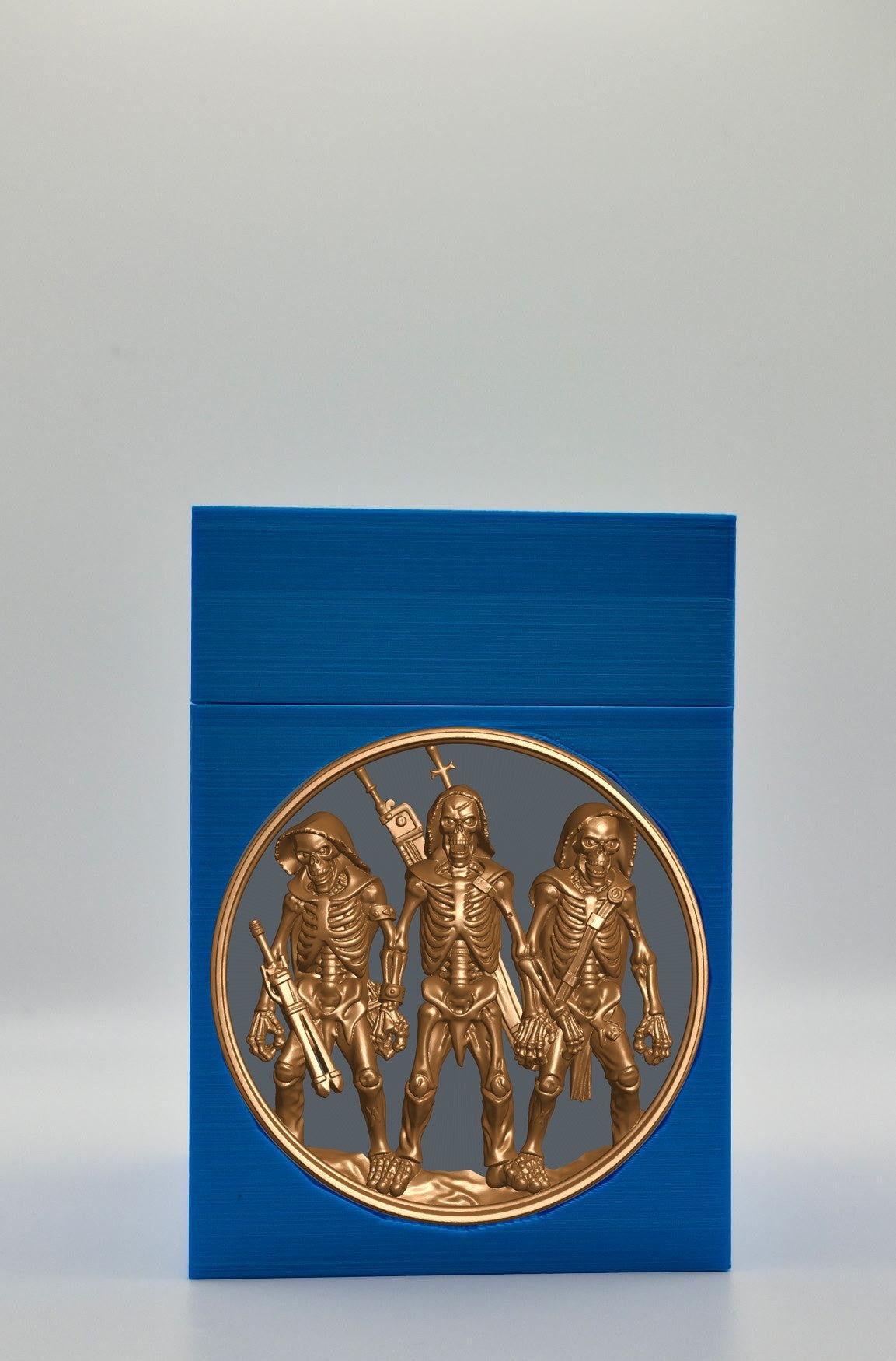 Skeleton Army Card Box — Blue