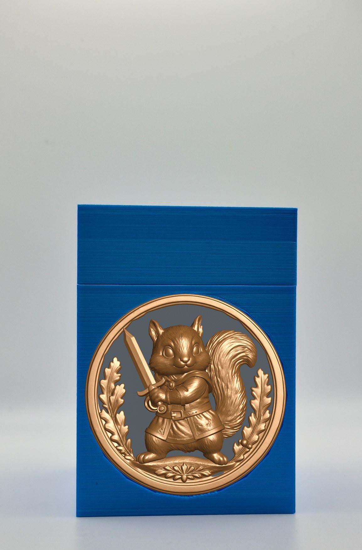 Squirrel Card Box — Blue