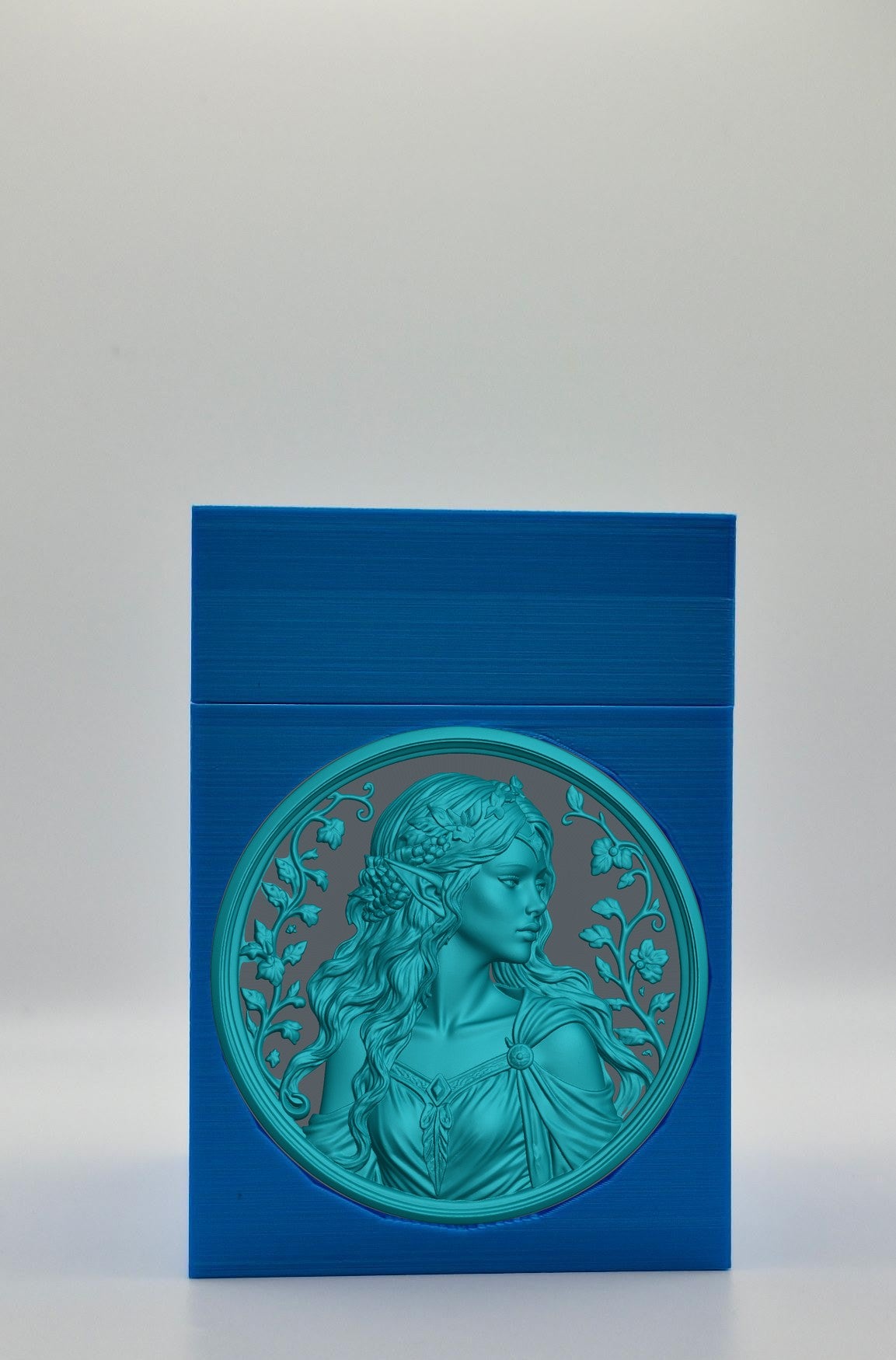 Elf Maiden Card Box — Blue