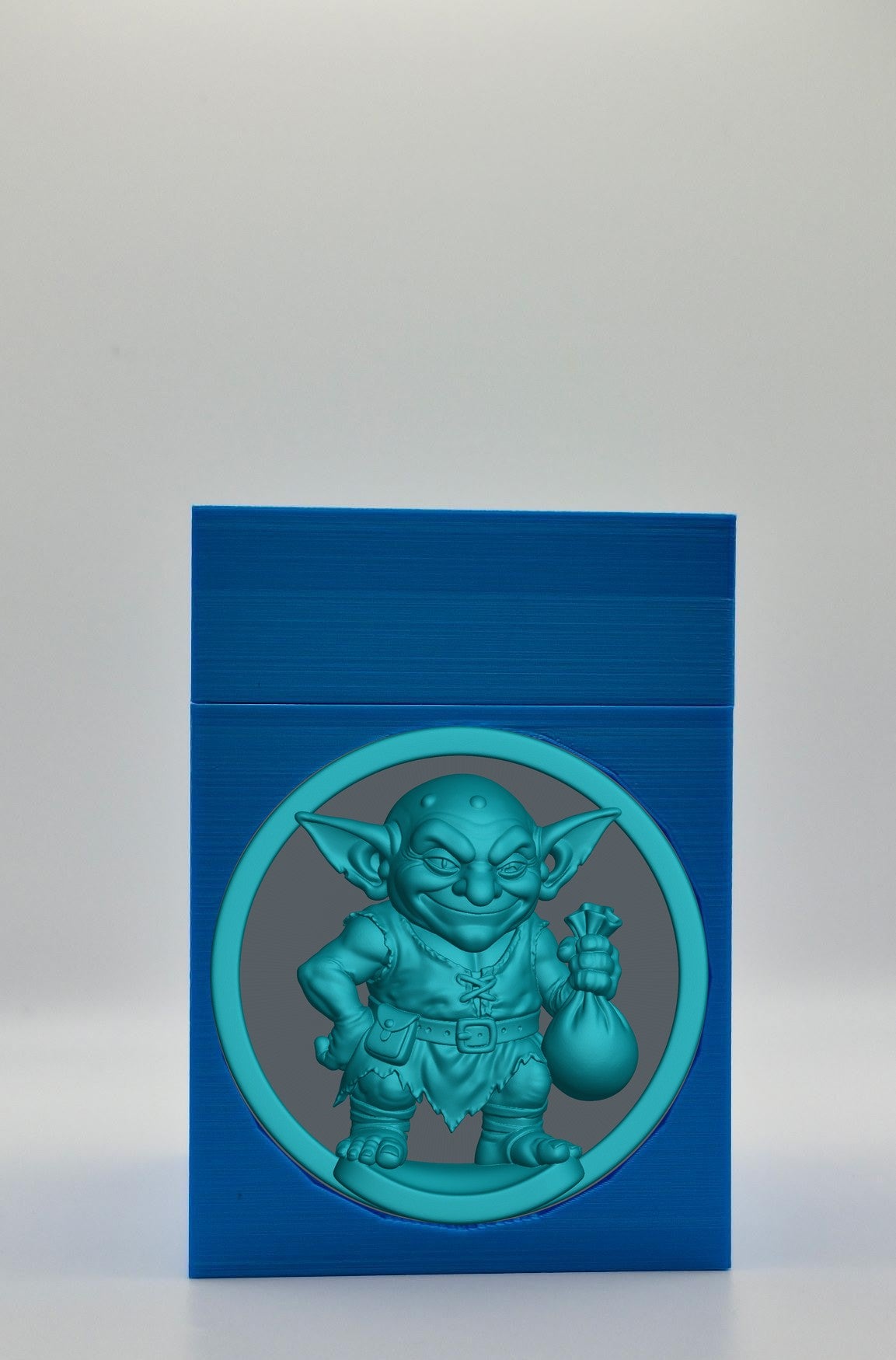 Greedy Goblin Card Box — Blue