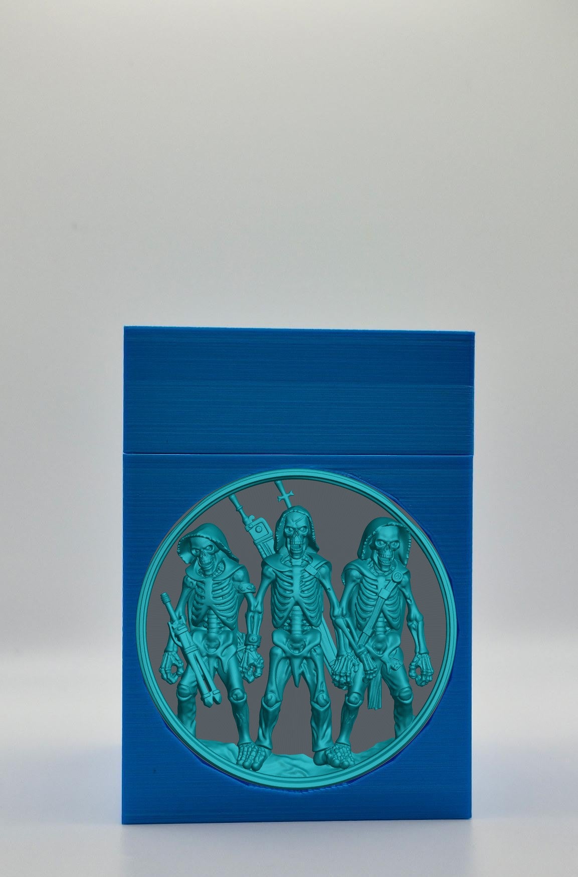 Skeleton Army Card Box — Blue