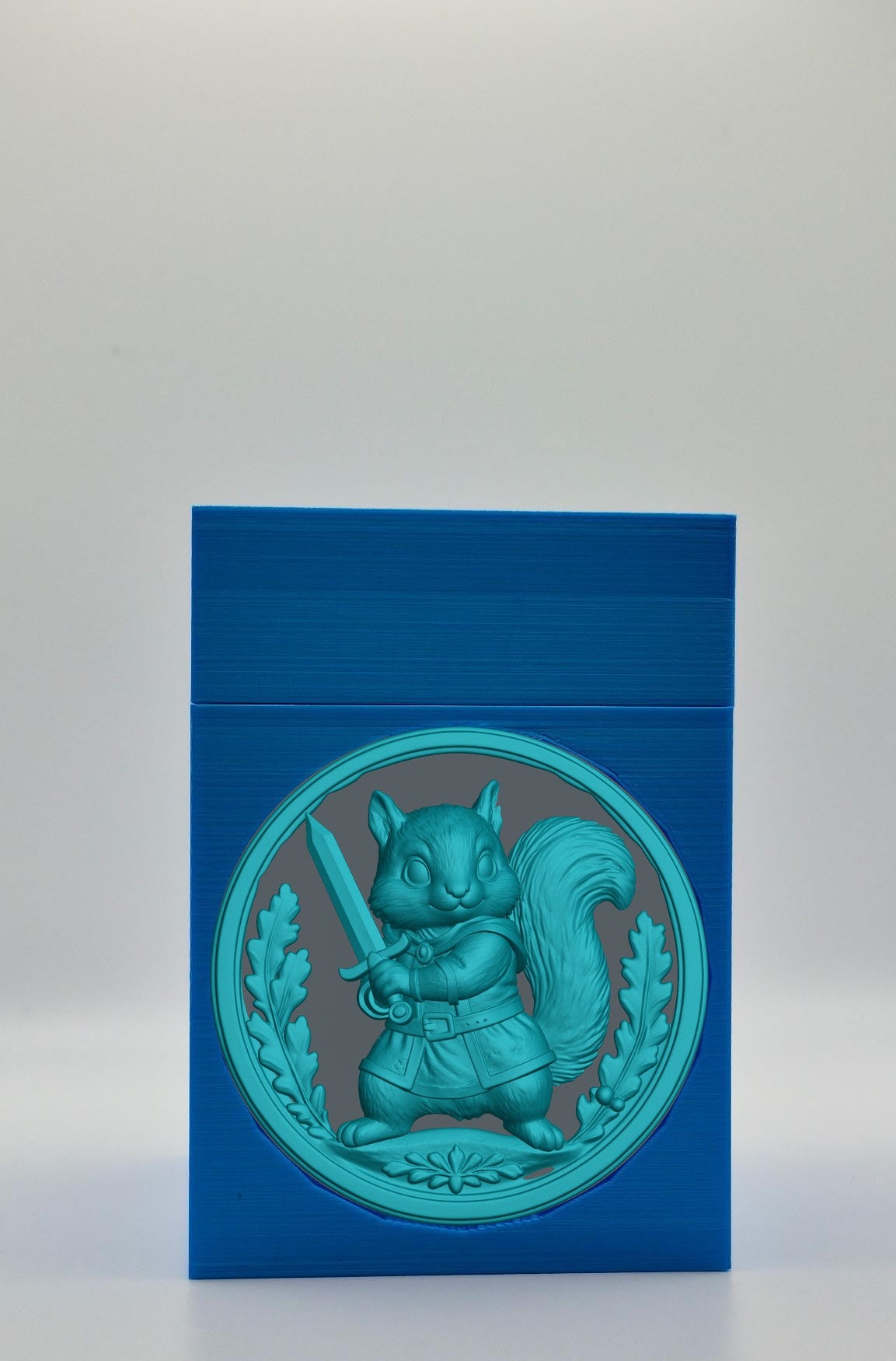 Squirrel Card Box — Blue