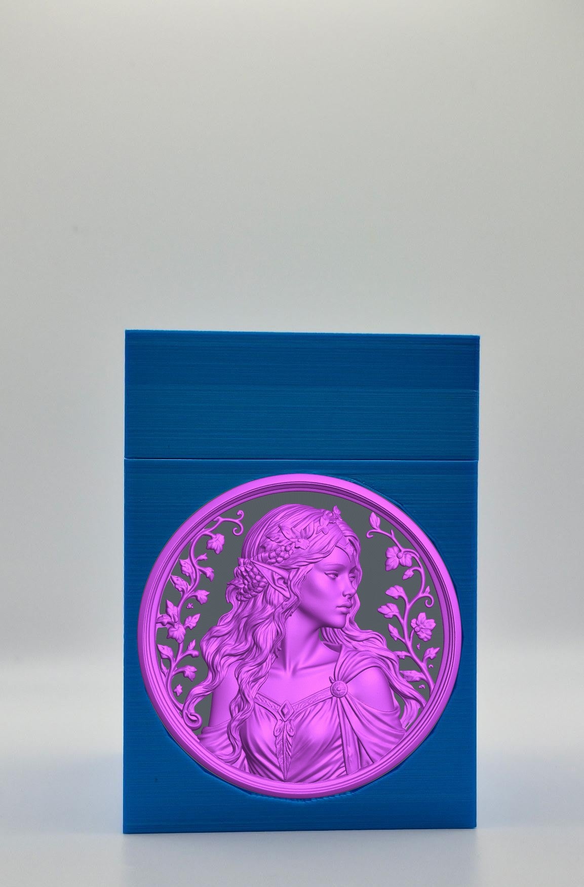 Elf Maiden Card Box — Blue