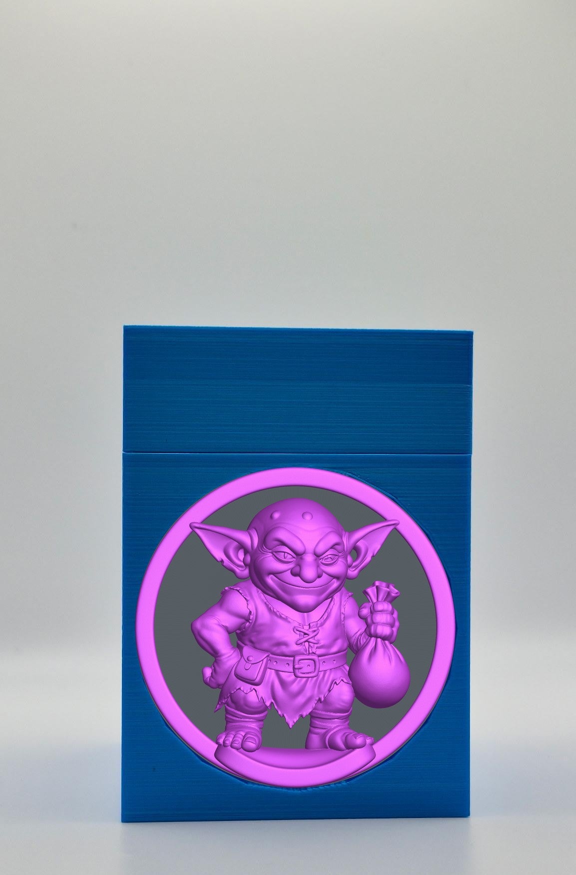 Greedy Goblin Card Box — Blue