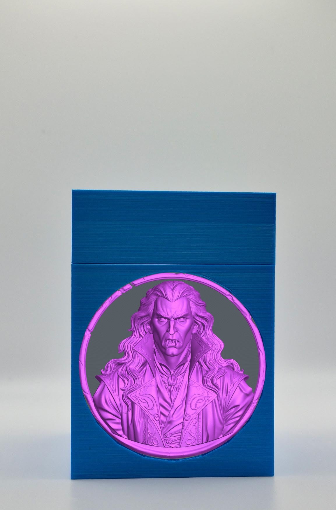 Gothic Vampire Card Box — Blue