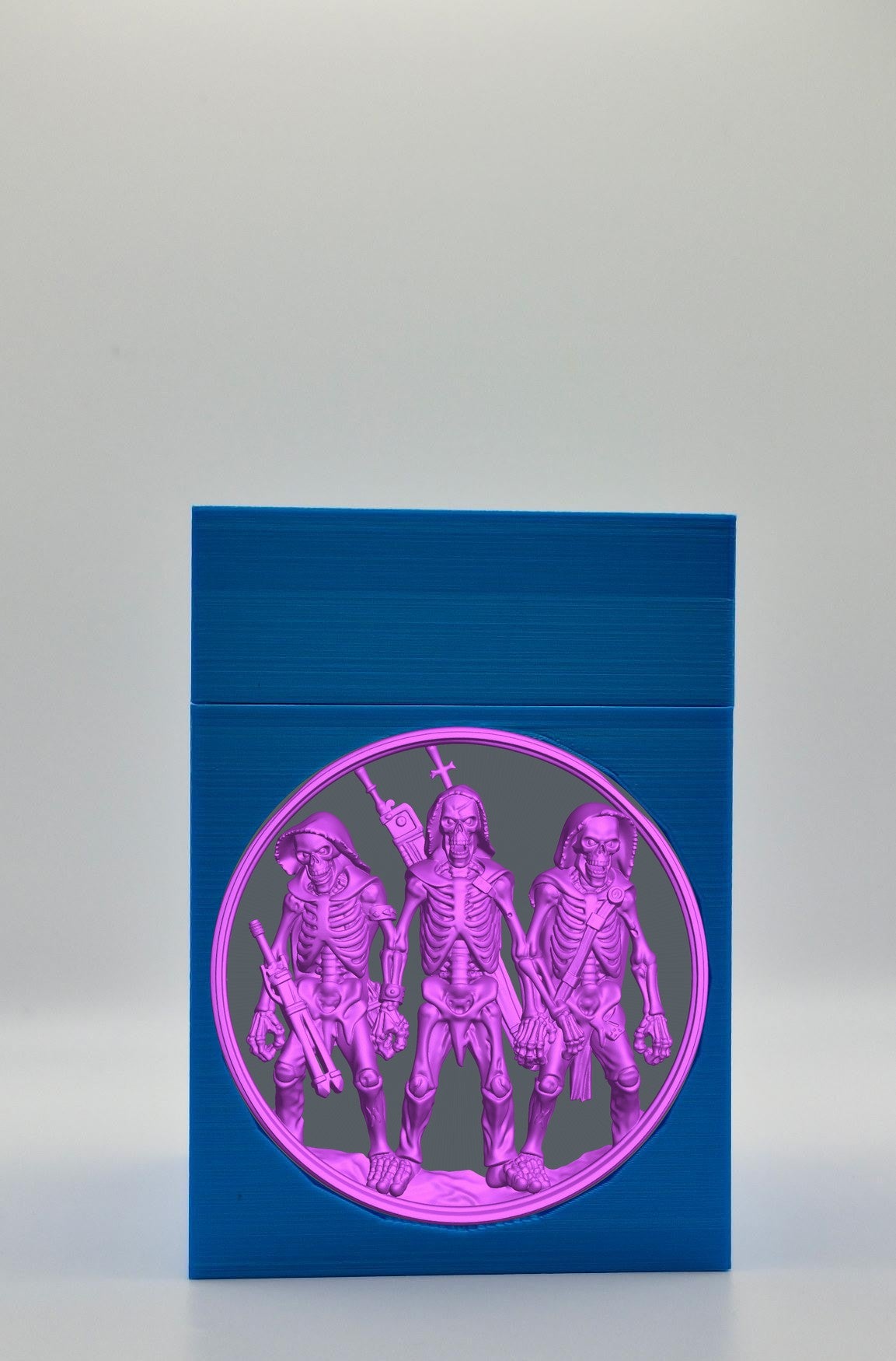 Skeleton Army Card Box — Blue