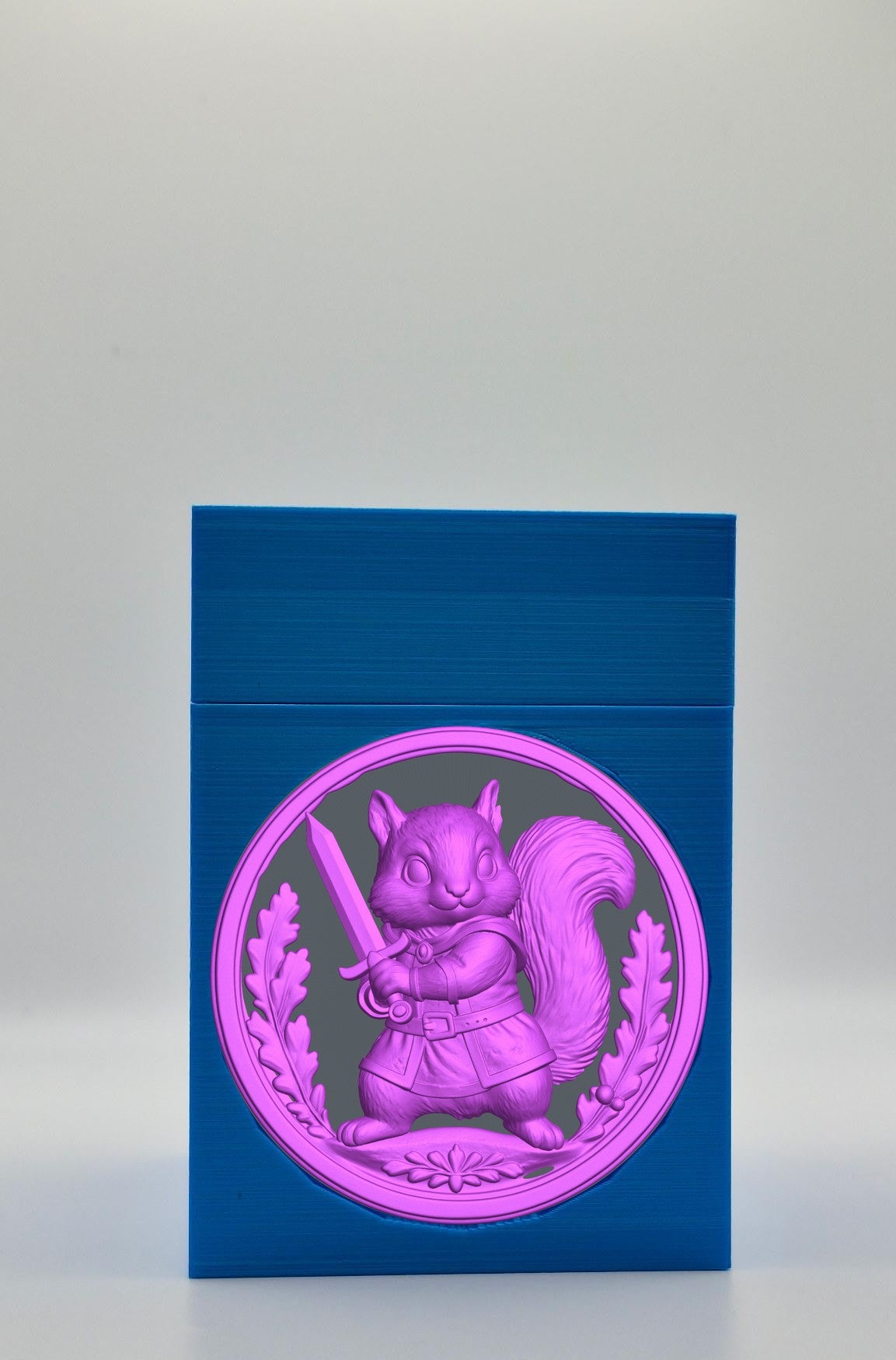 Squirrel Card Box — Blue