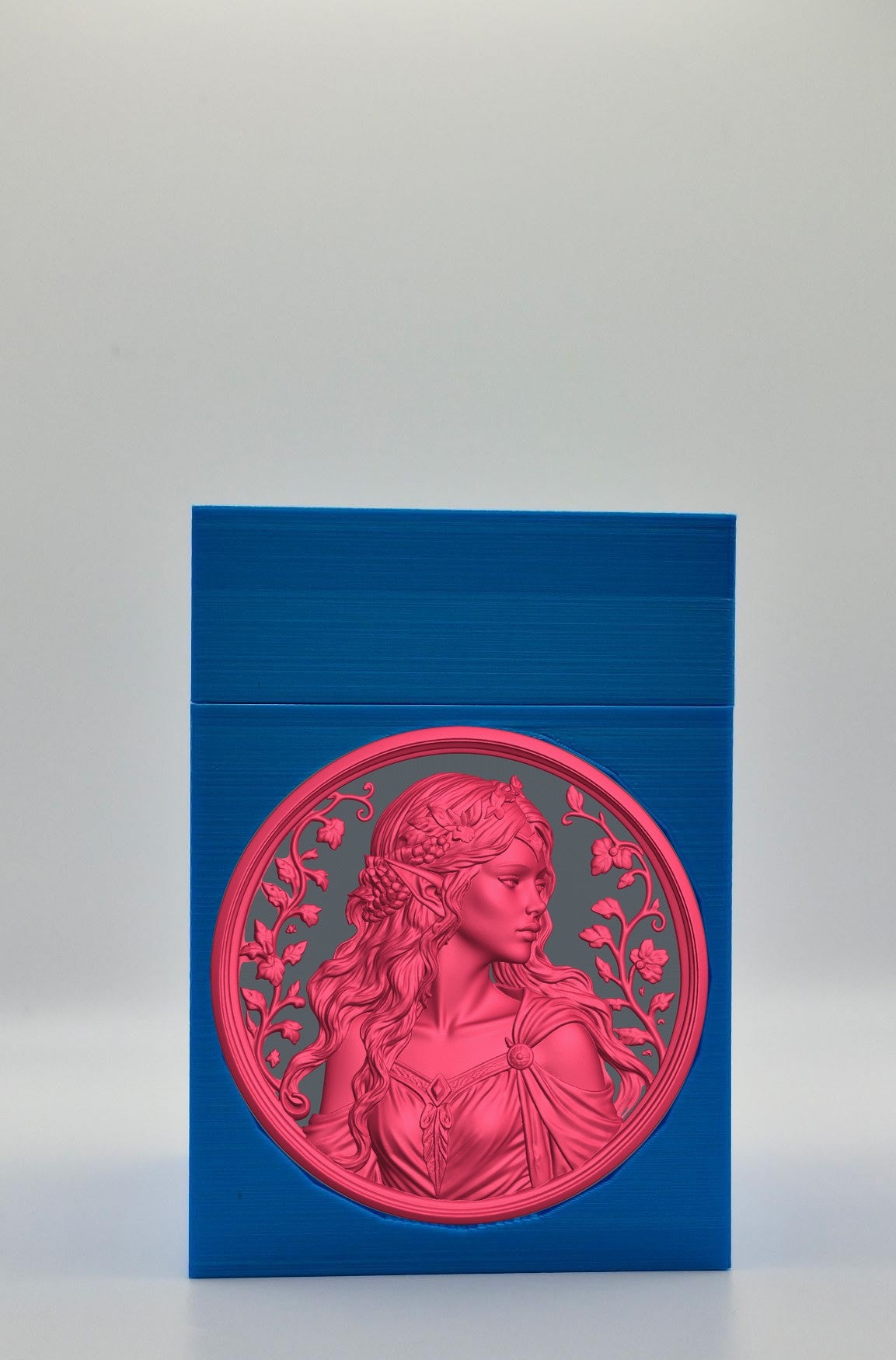 Elf Maiden Card Box — Blue