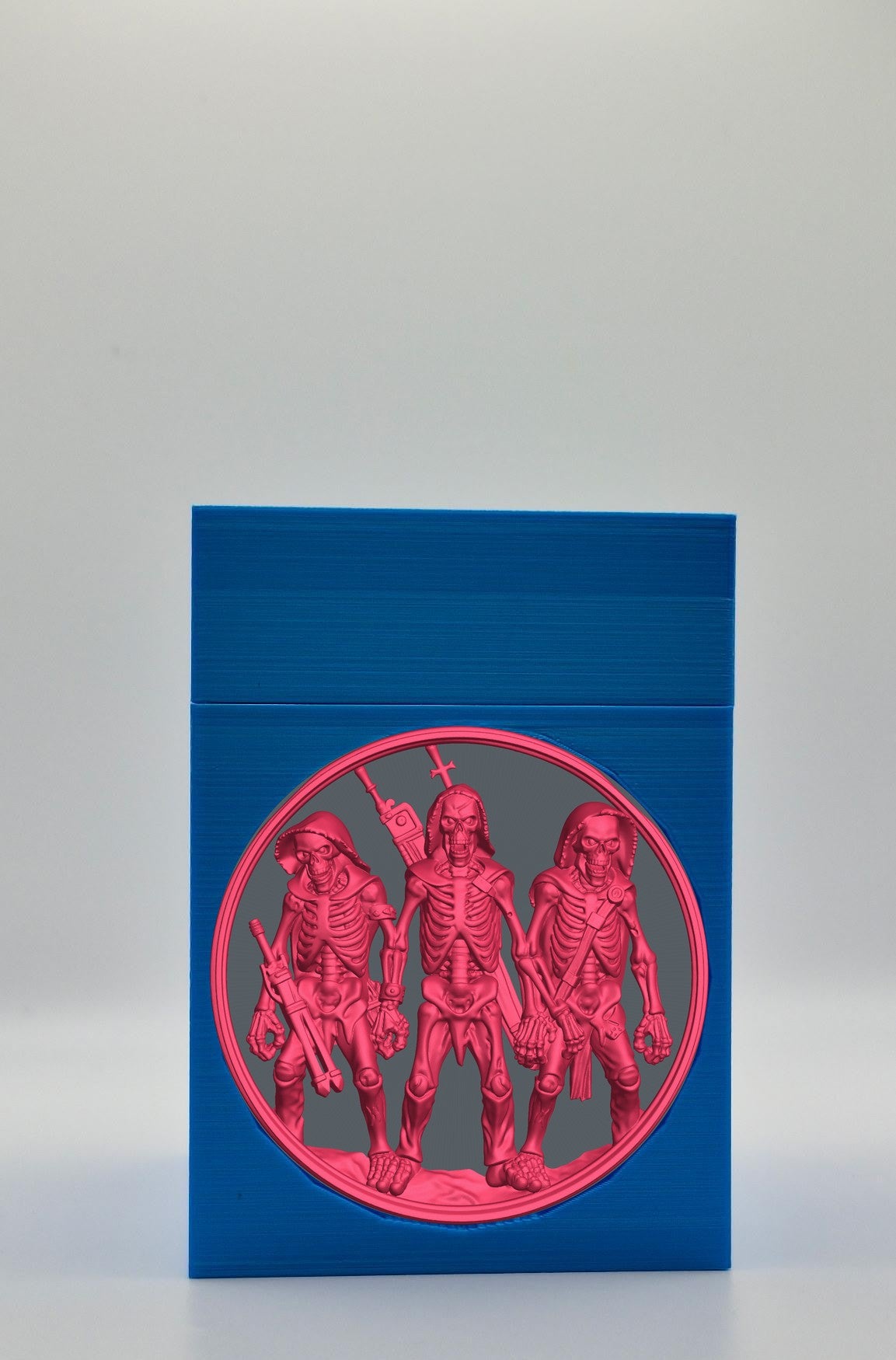 Skeleton Army Card Box — Blue