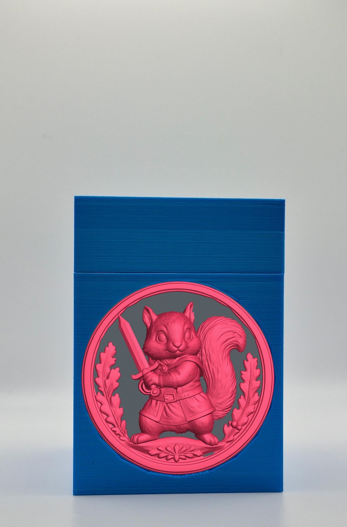 Squirrel Card Box — Blue