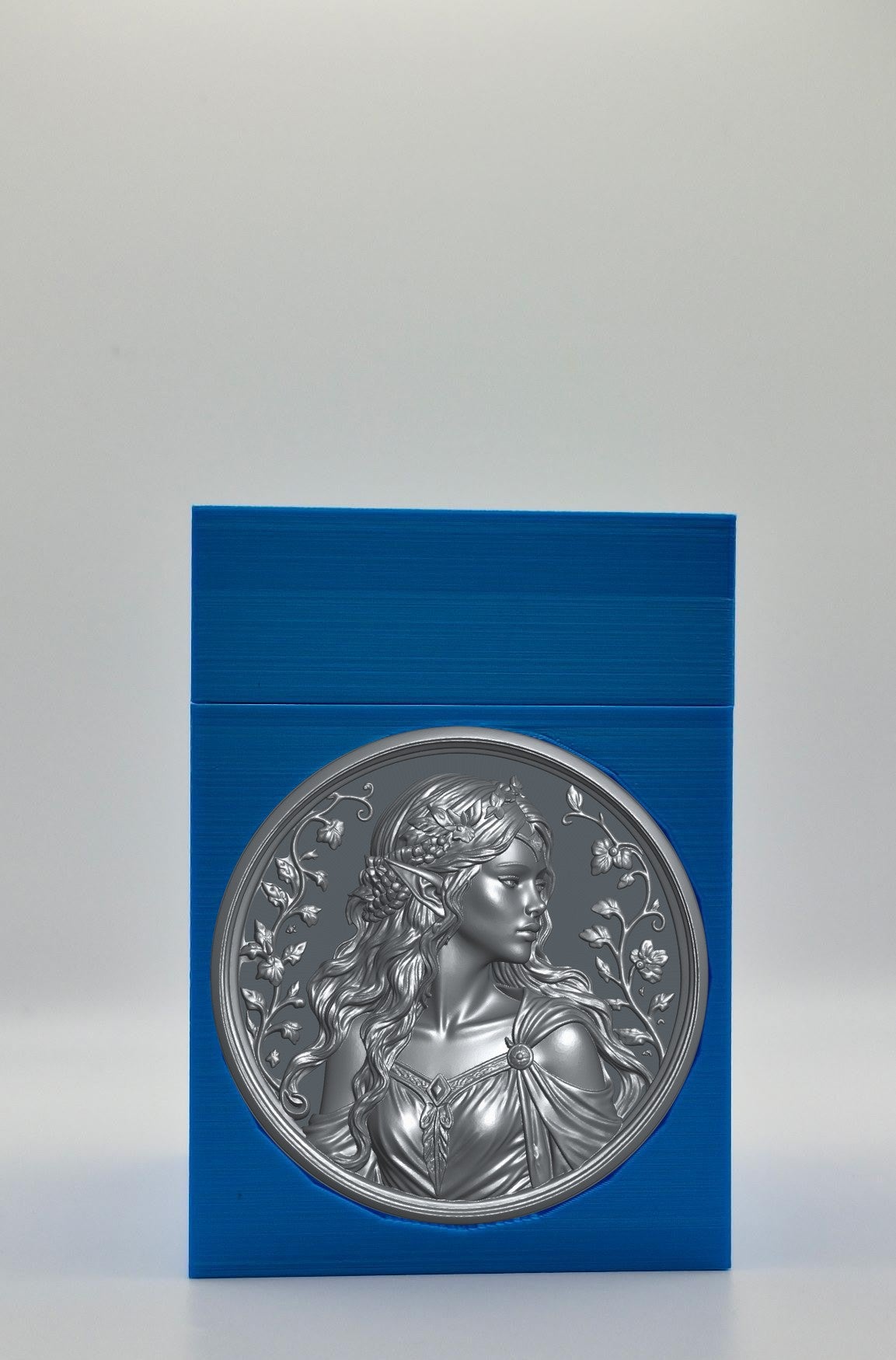 Elf Maiden Card Box — Blue