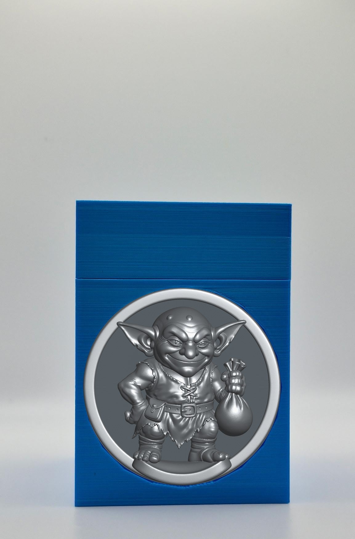 Greedy Goblin Card Box — Blue