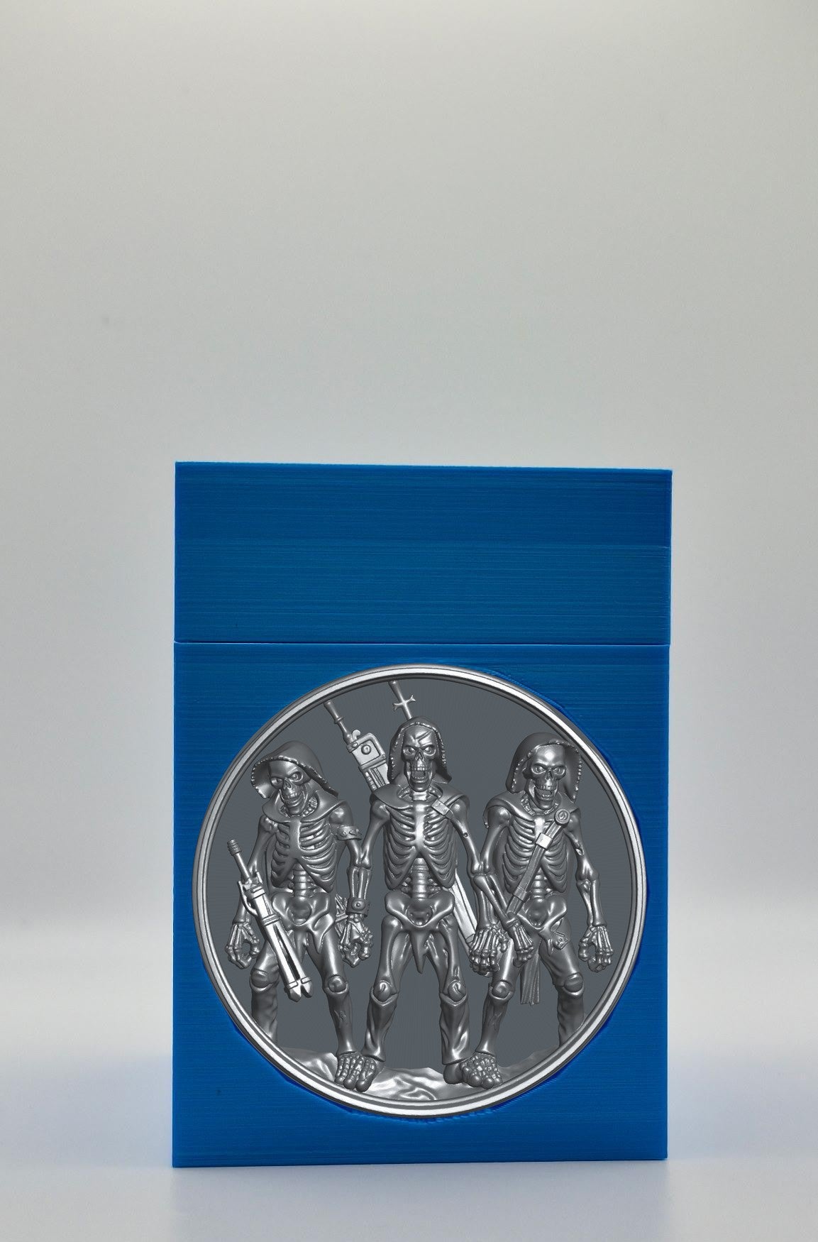 Skeleton Army Card Box — Blue