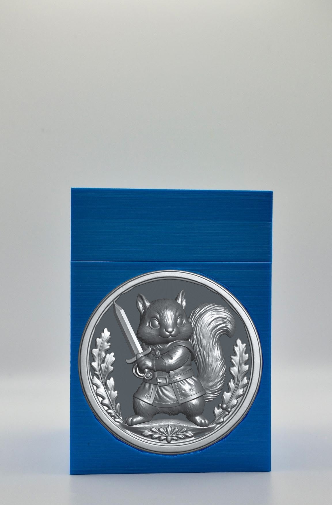 Squirrel Card Box — Blue