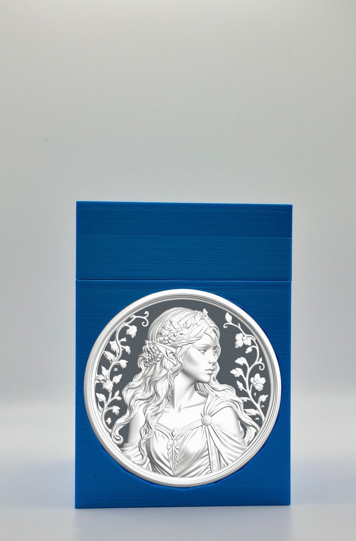 Elf Maiden Card Box — Blue