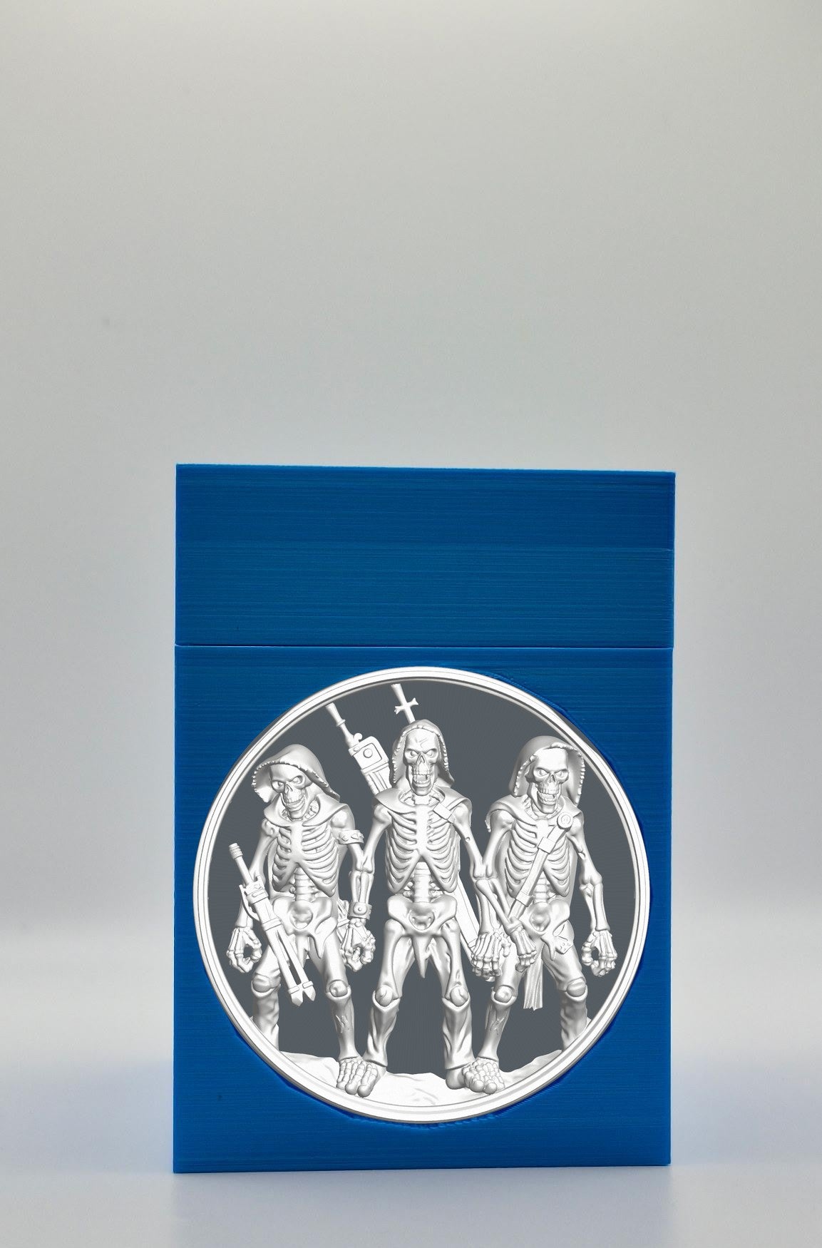Skeleton Army Card Box — Blue