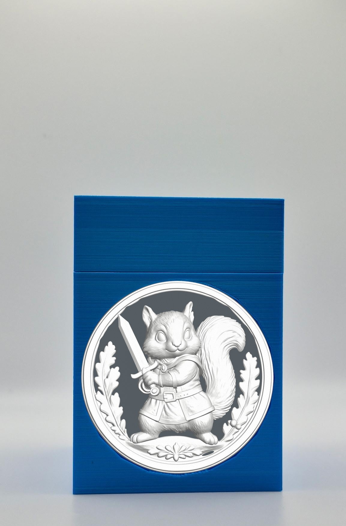 Squirrel Card Box — Blue
